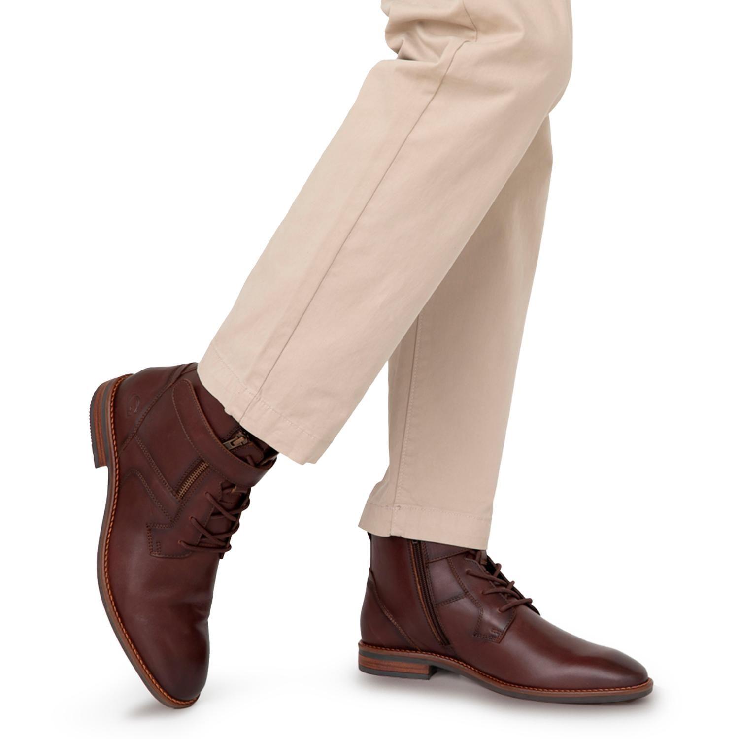 Botin de cuero hombre Guante maldo Biarritz-1