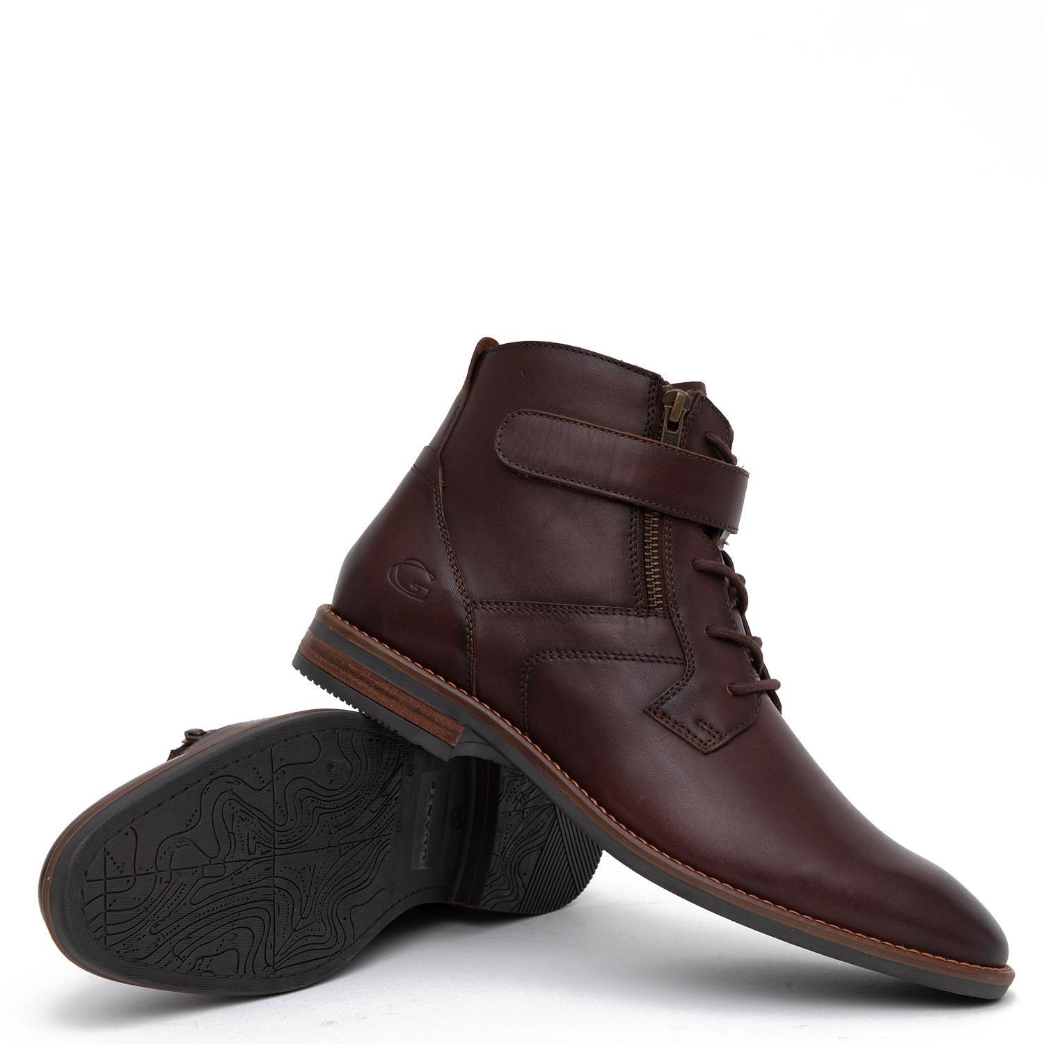 Botin de cuero hombre Guante maldo Biarritz-3