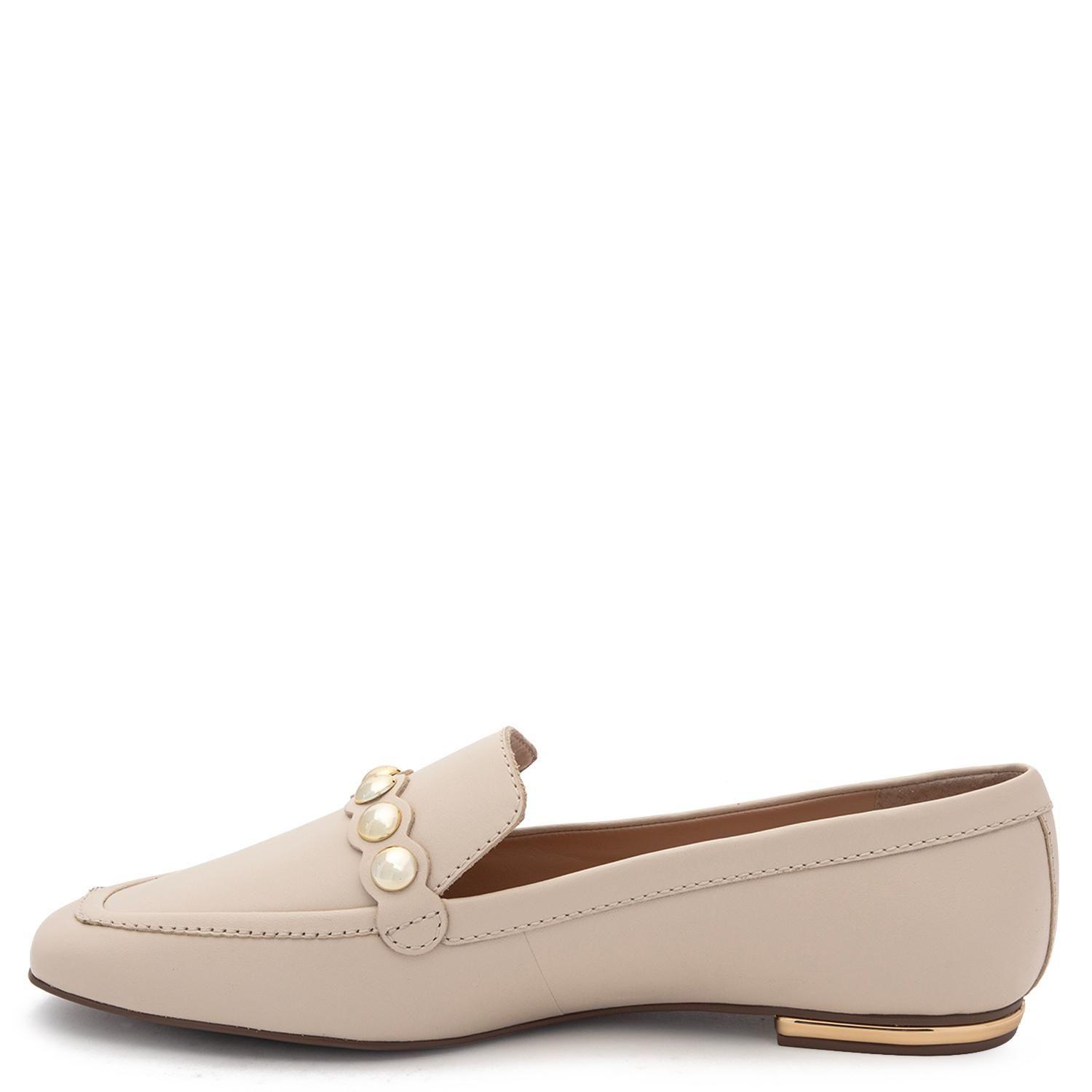 Mocasin de cuero mujer Gacel crudo Fiore-2