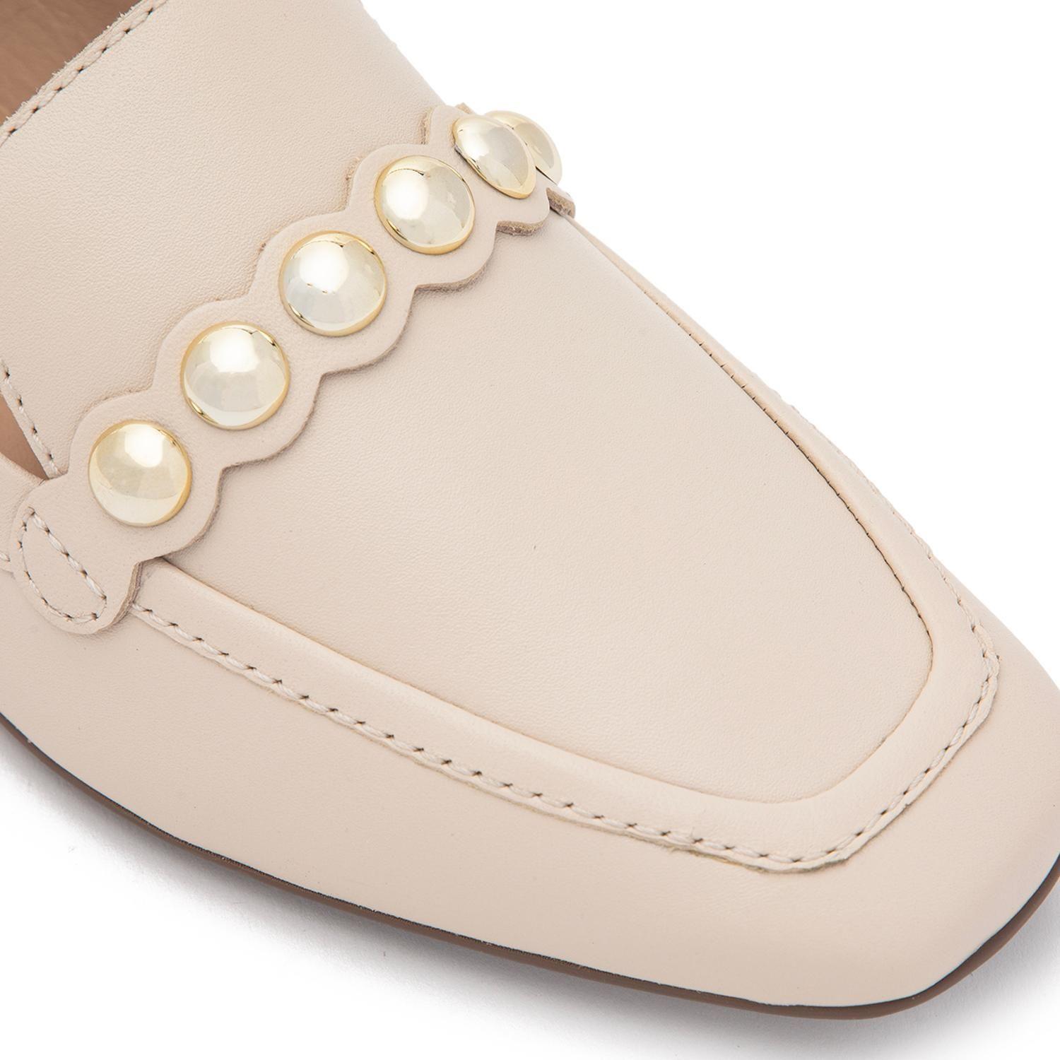Mocasin de cuero mujer Gacel crudo Fiore-5