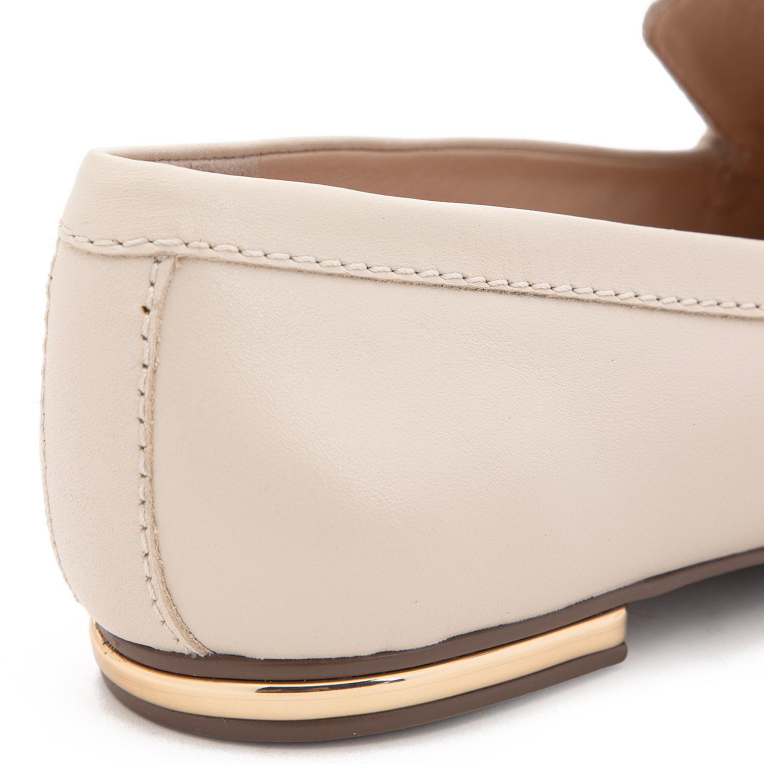 Mocasin de cuero mujer Gacel crudo Fiore-6