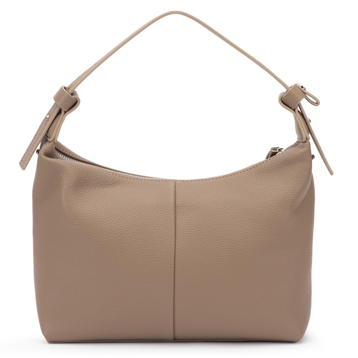 Cartera mujer Gacel taupe bandolera grande-4
