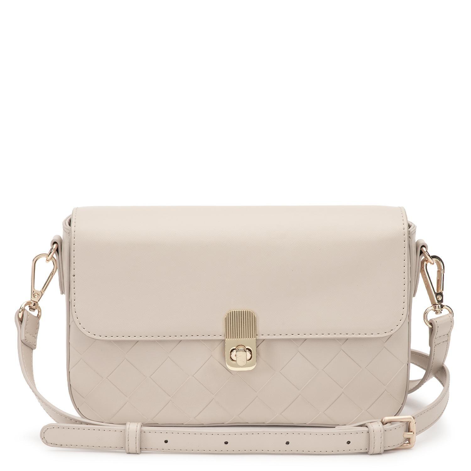 Cartera mujer Gacel off white bandolera pequeña-0