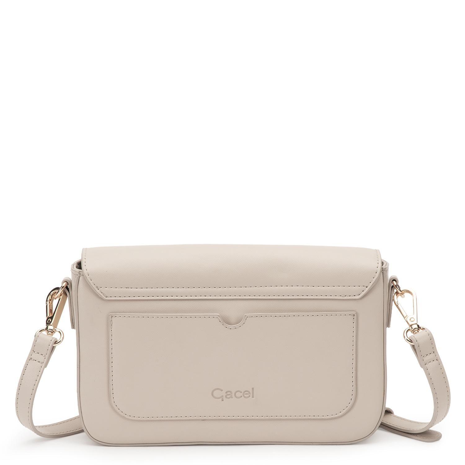 Cartera mujer Gacel off white bandolera pequeña-3