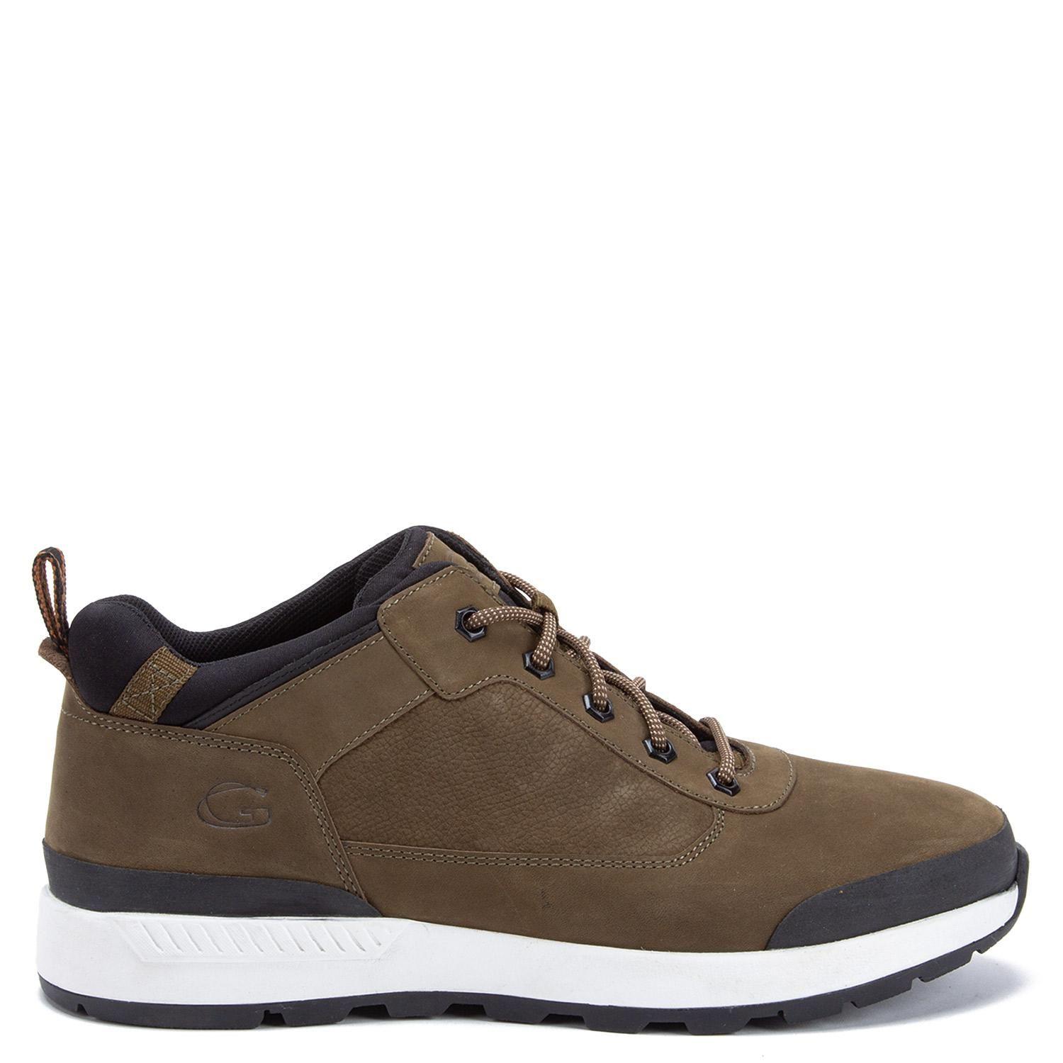 Zapatilla Caña Alta de cuero hombre Guante olivo Maine-0