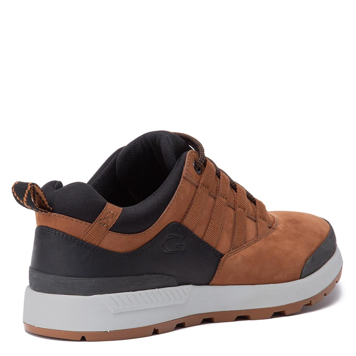 Zapatilla de cuero hombre Guante brandy Maine-4