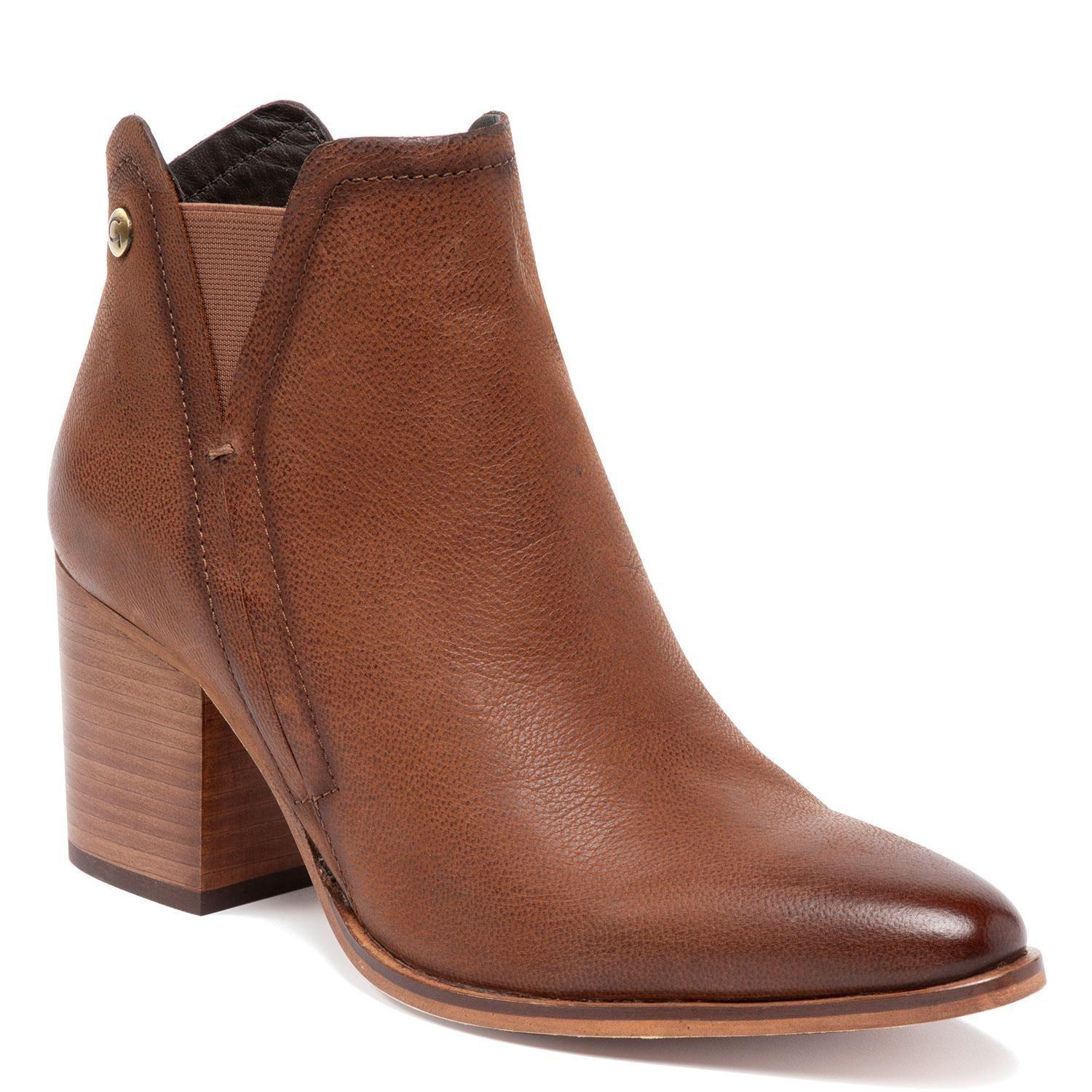 Botin de cuero mujer Gacel Tostado Bruna 0659769-2