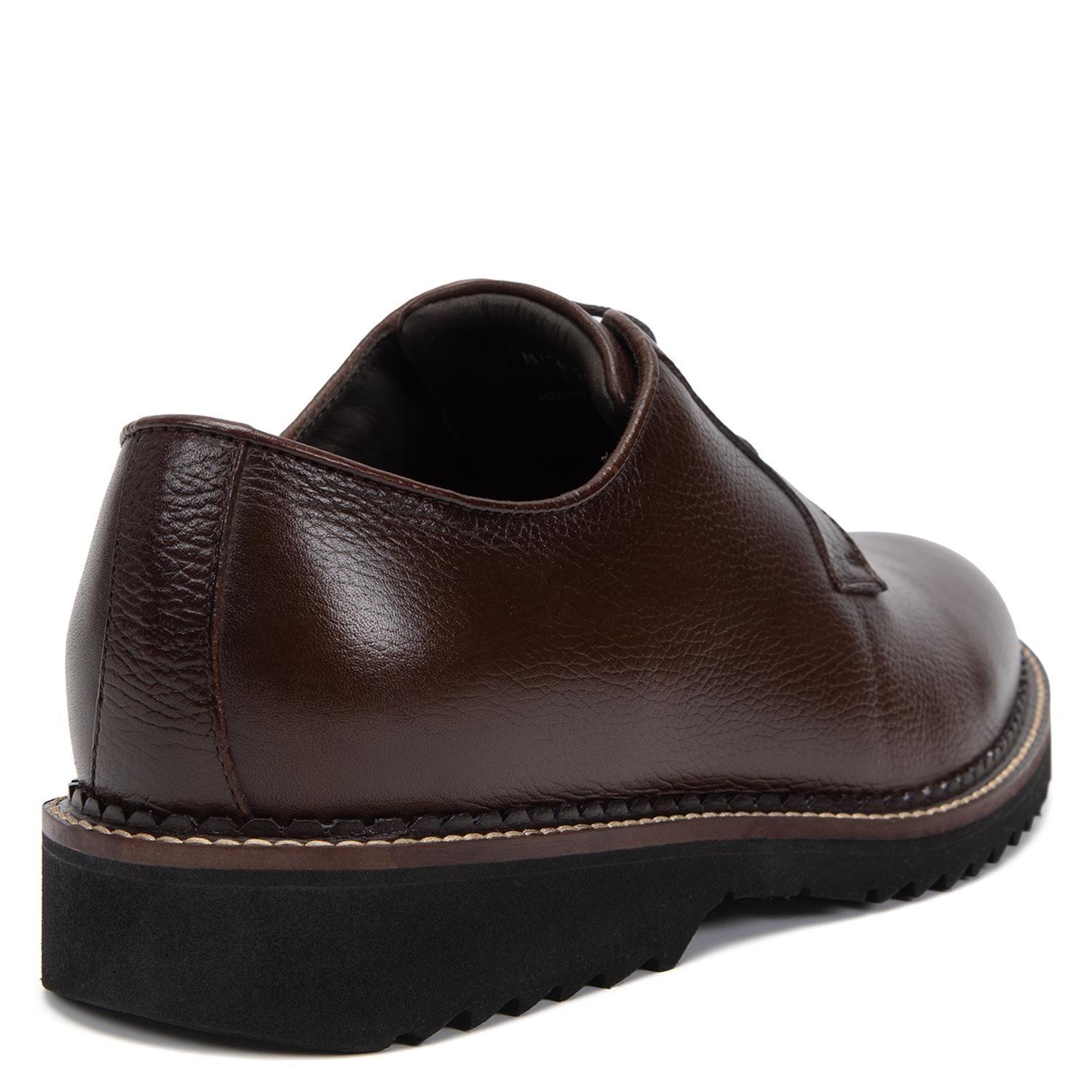 Zapato de cuero hombre Guante chocolate New Castle-4