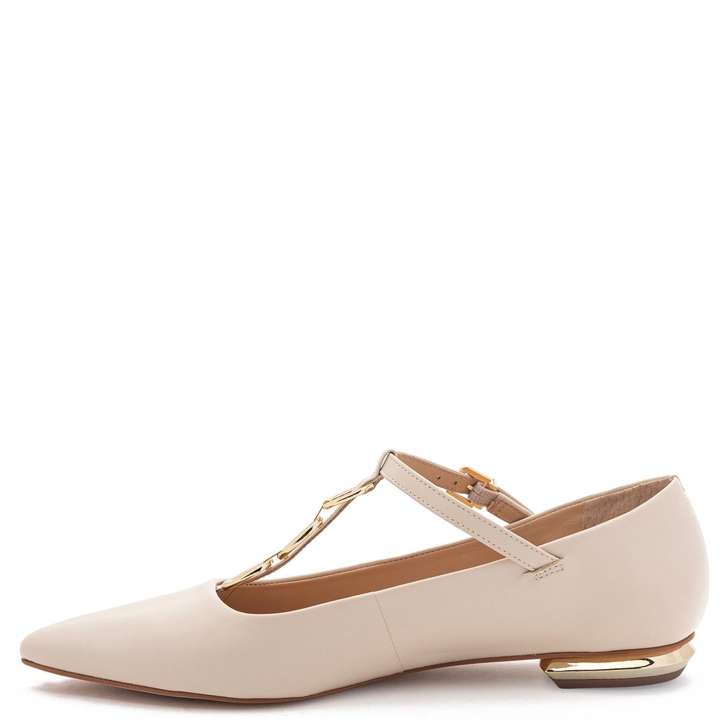 Ballerina de cuero mujer Gacel crudo Violet-2