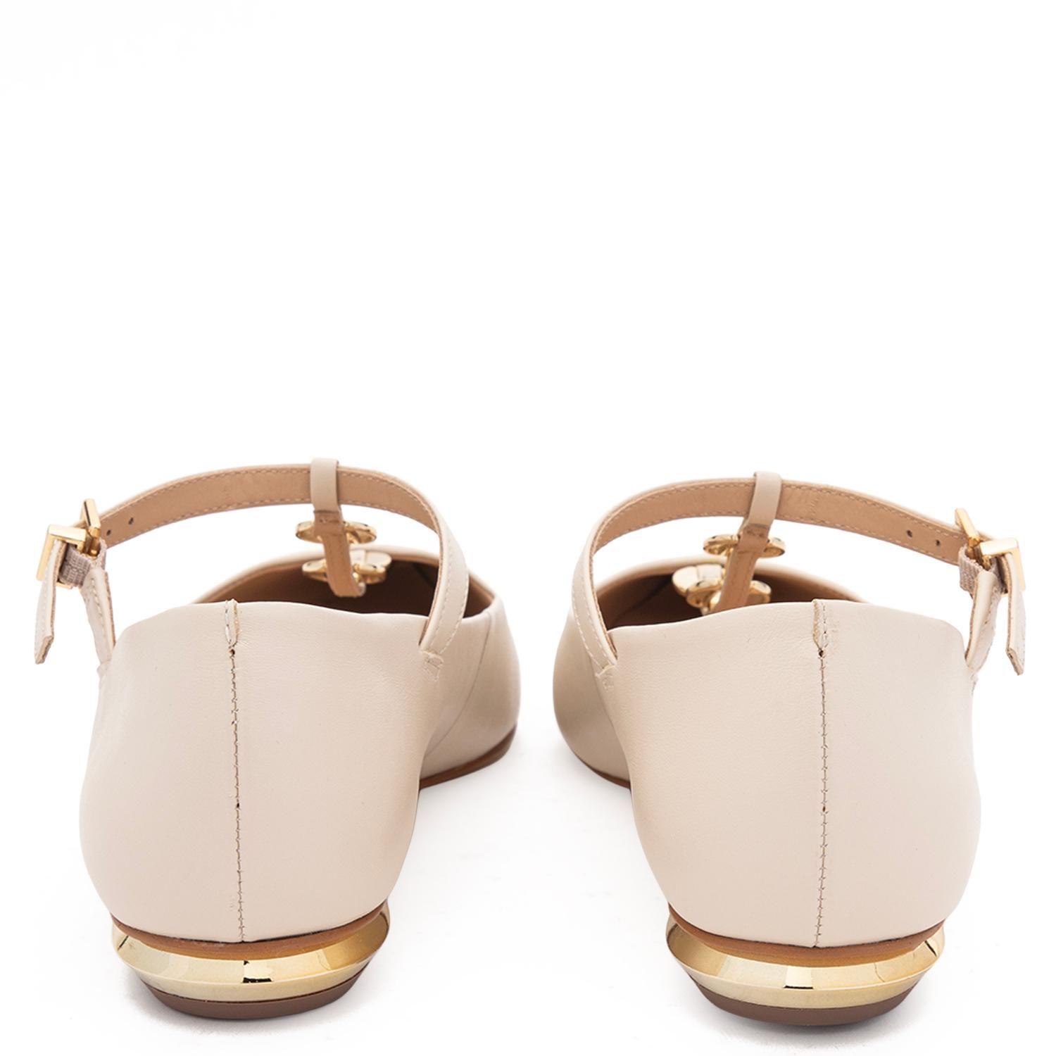 Ballerina de cuero mujer Gacel crudo Violet-4