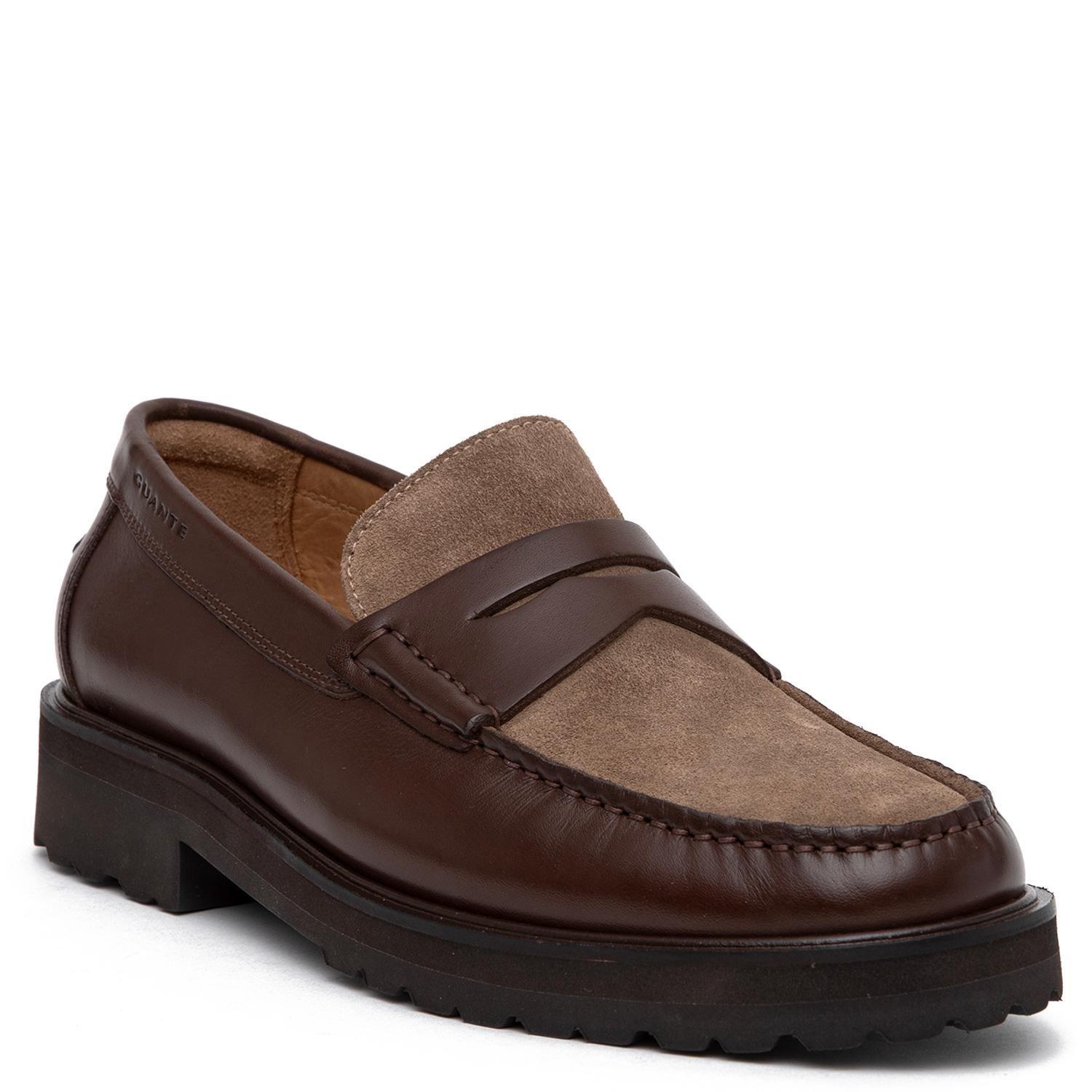 Mocasin de cuero hombre Guante marron Joe-2