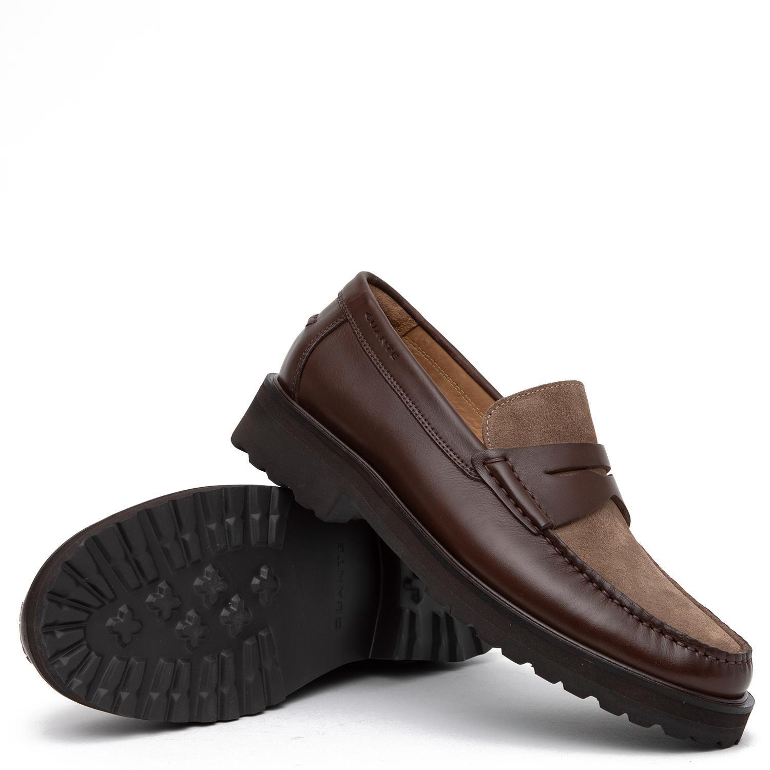 Mocasin de cuero hombre Guante marron Joe-3