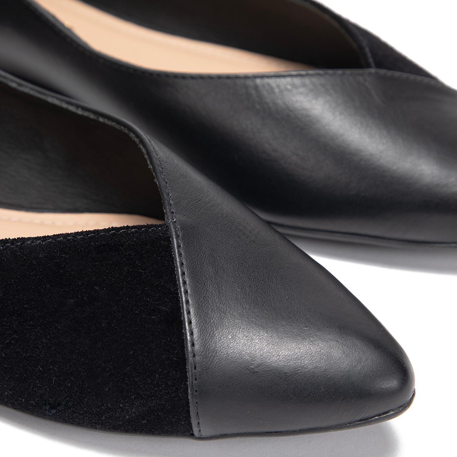 Ballerina de cuero mujer Gacel negro Kim 0661267-5