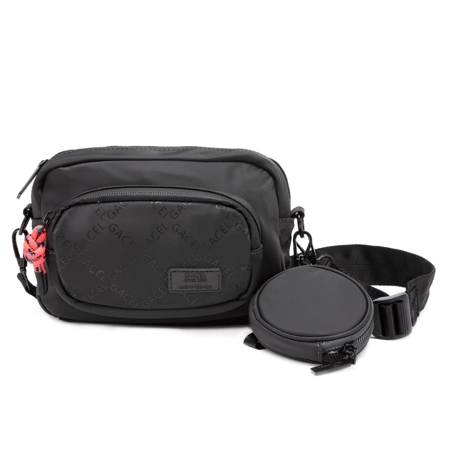 Cartera  Bandolera Pequeña  Gacel  Grafito  Car2858-0