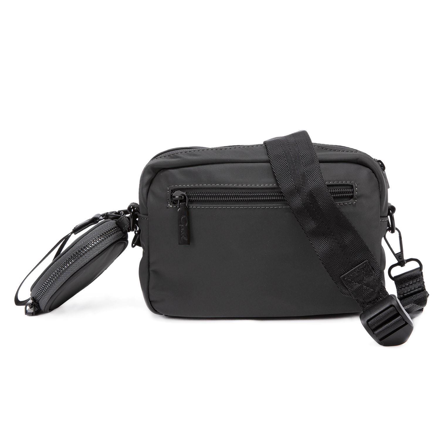 Cartera  Bandolera Pequeña  Gacel  Grafito  Car2858-1