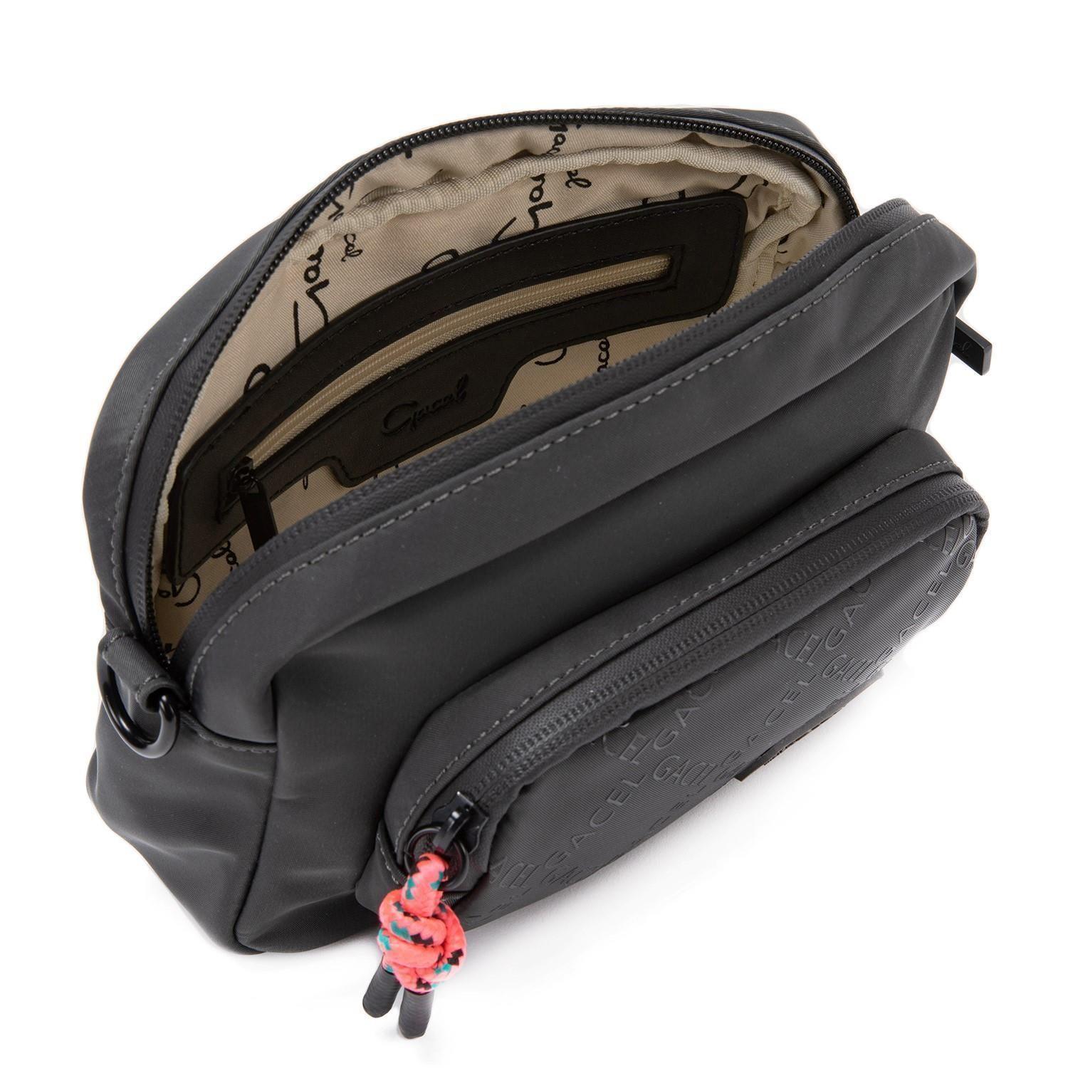 Cartera  Bandolera Pequeña  Gacel  Grafito  Car2858-4