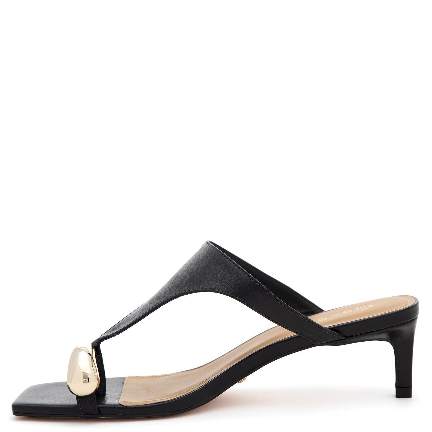 Sandalia de cuero mujer Gacel negro Sienna 0661535-2