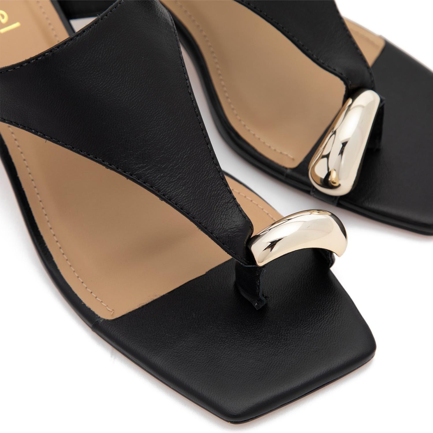 Sandalia de cuero mujer Gacel negro Sienna 0661535-5