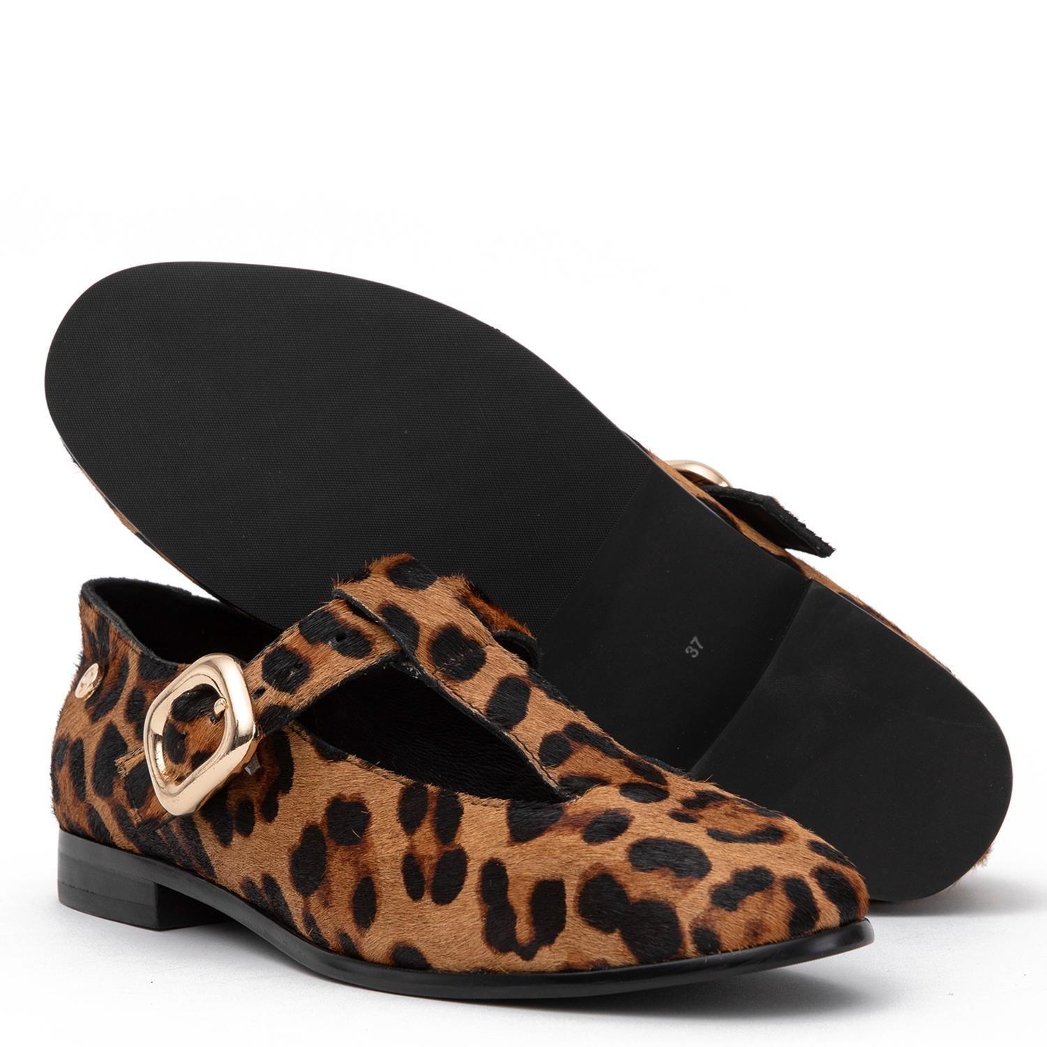 Zapato de cuero mujer Gacel leopardo Bali 0660709-3