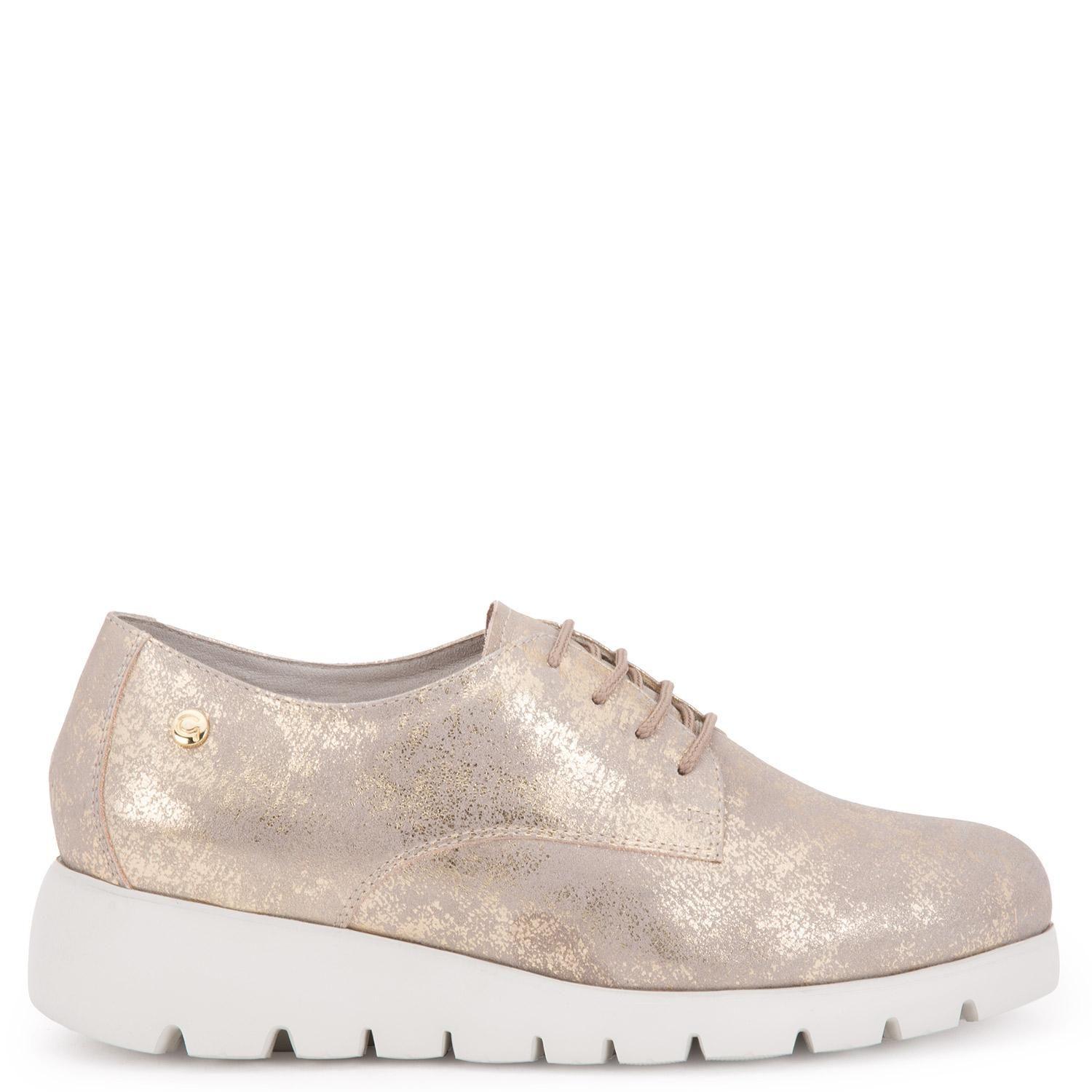 Zapato de cuero mujer Gacel taupe Mercedes 0658780-0