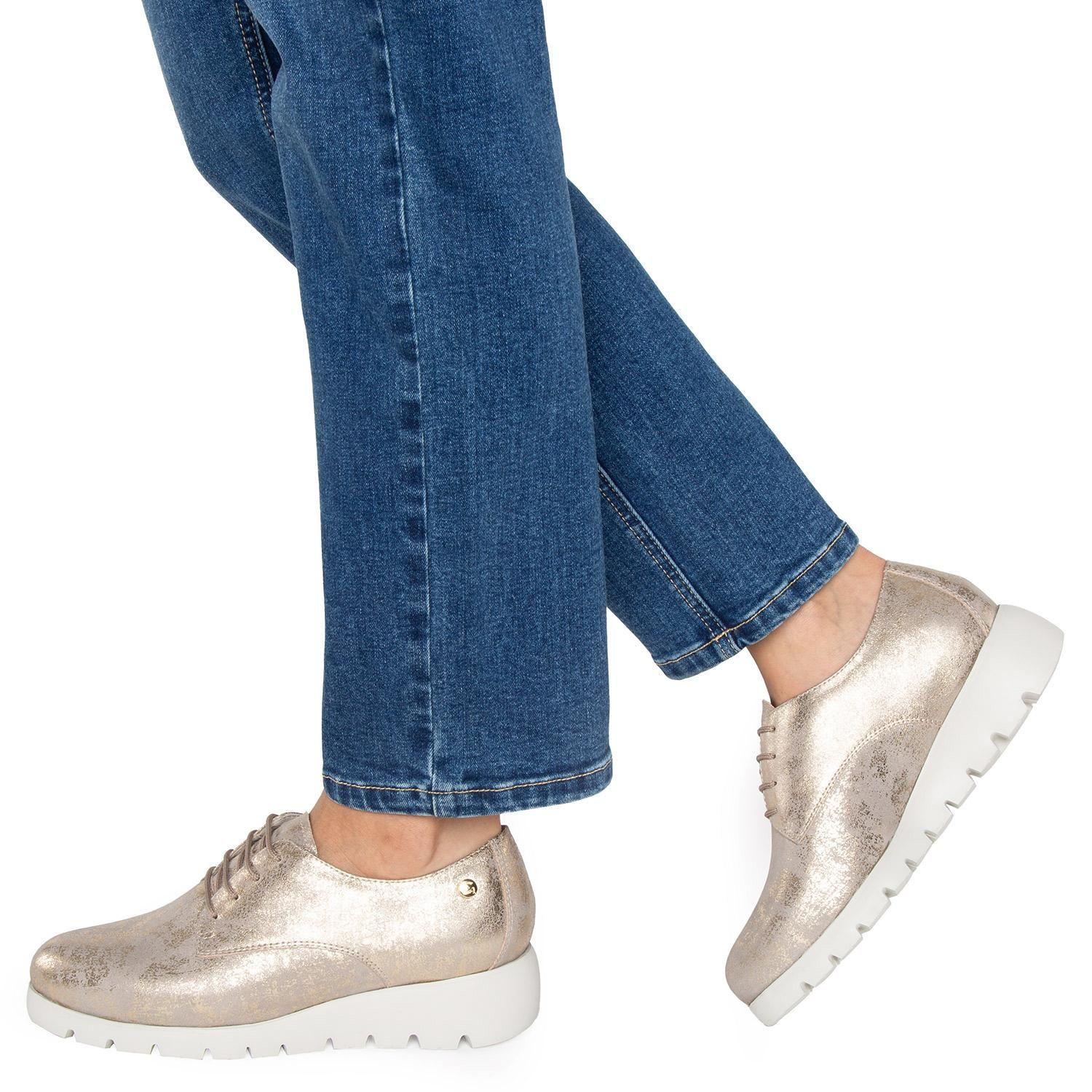 Zapato de cuero mujer Gacel taupe Mercedes 0658780-1