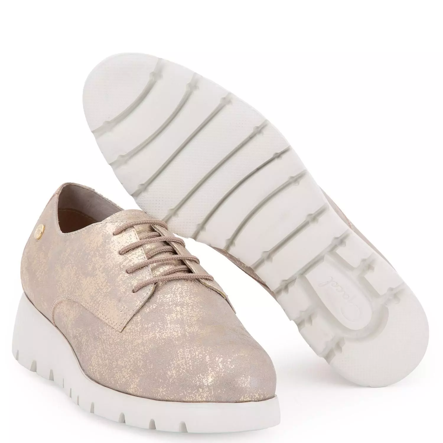 Zapato de cuero mujer Gacel taupe Mercedes 0658780-2