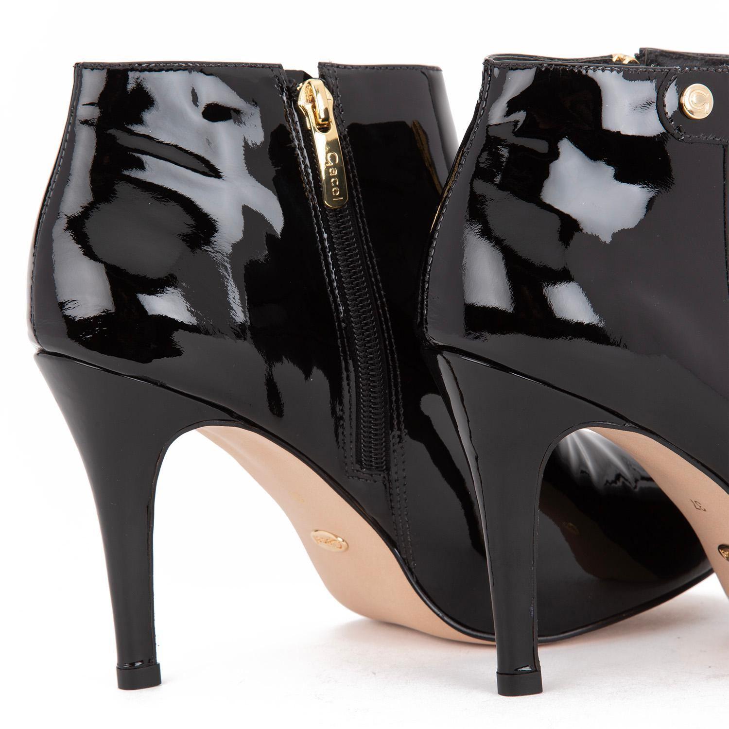 Botin de cuero mujer Gacel negro Olga-3