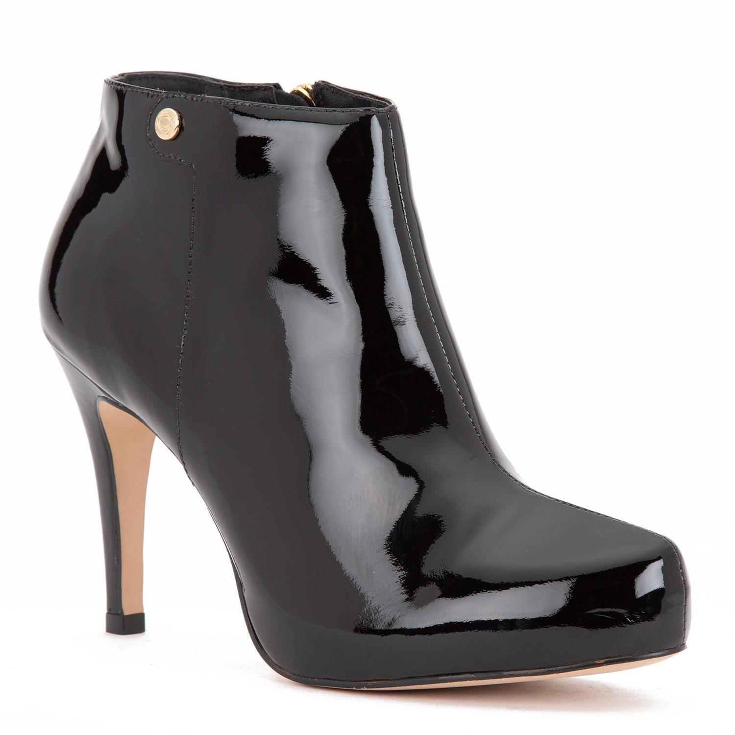 Botin de cuero mujer Gacel negro Olga-4