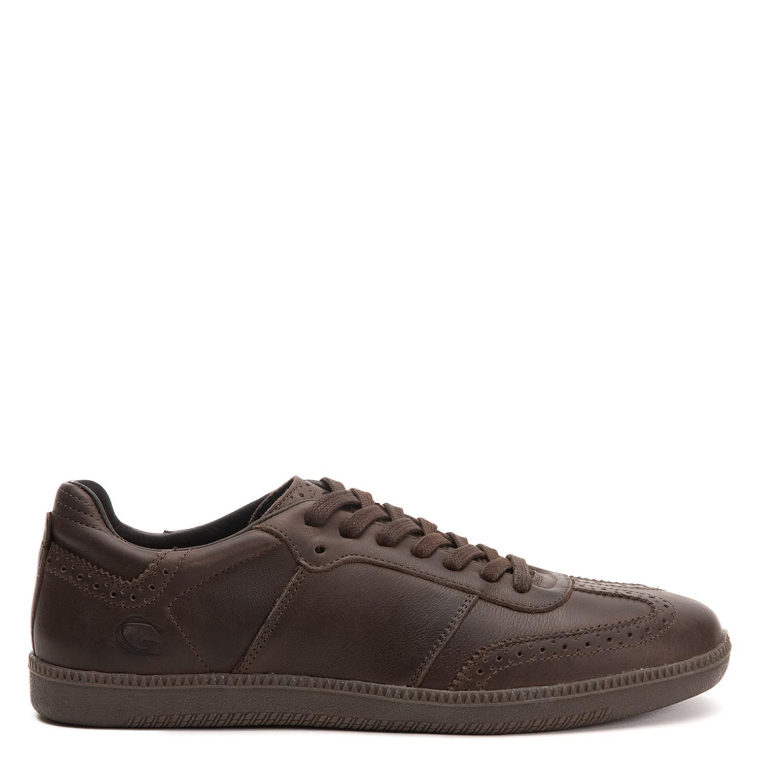 Zapatilla de cuero hombre Guante chocolate Keith-0