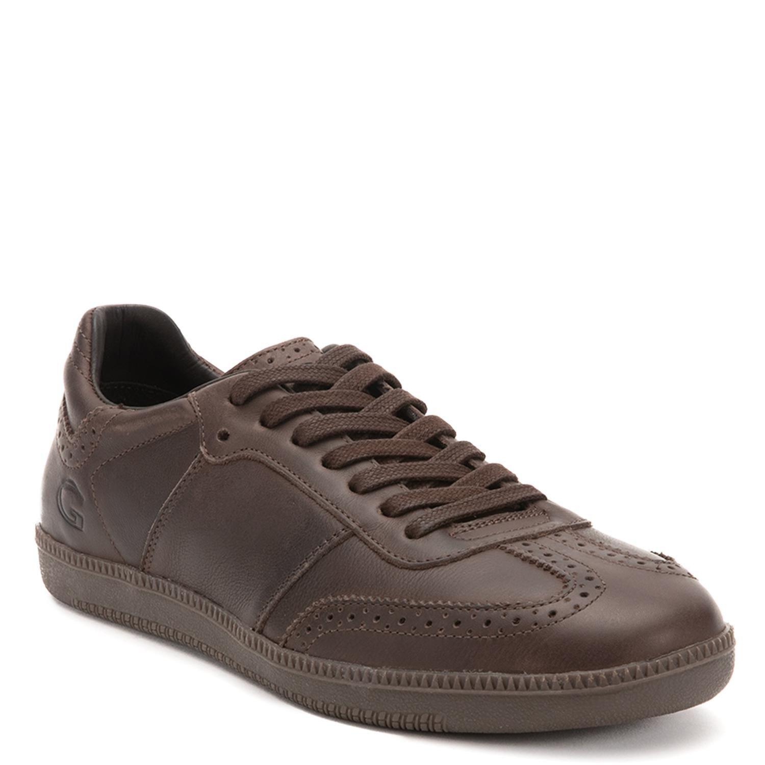 Zapatilla de cuero hombre Guante chocolate Keith-2