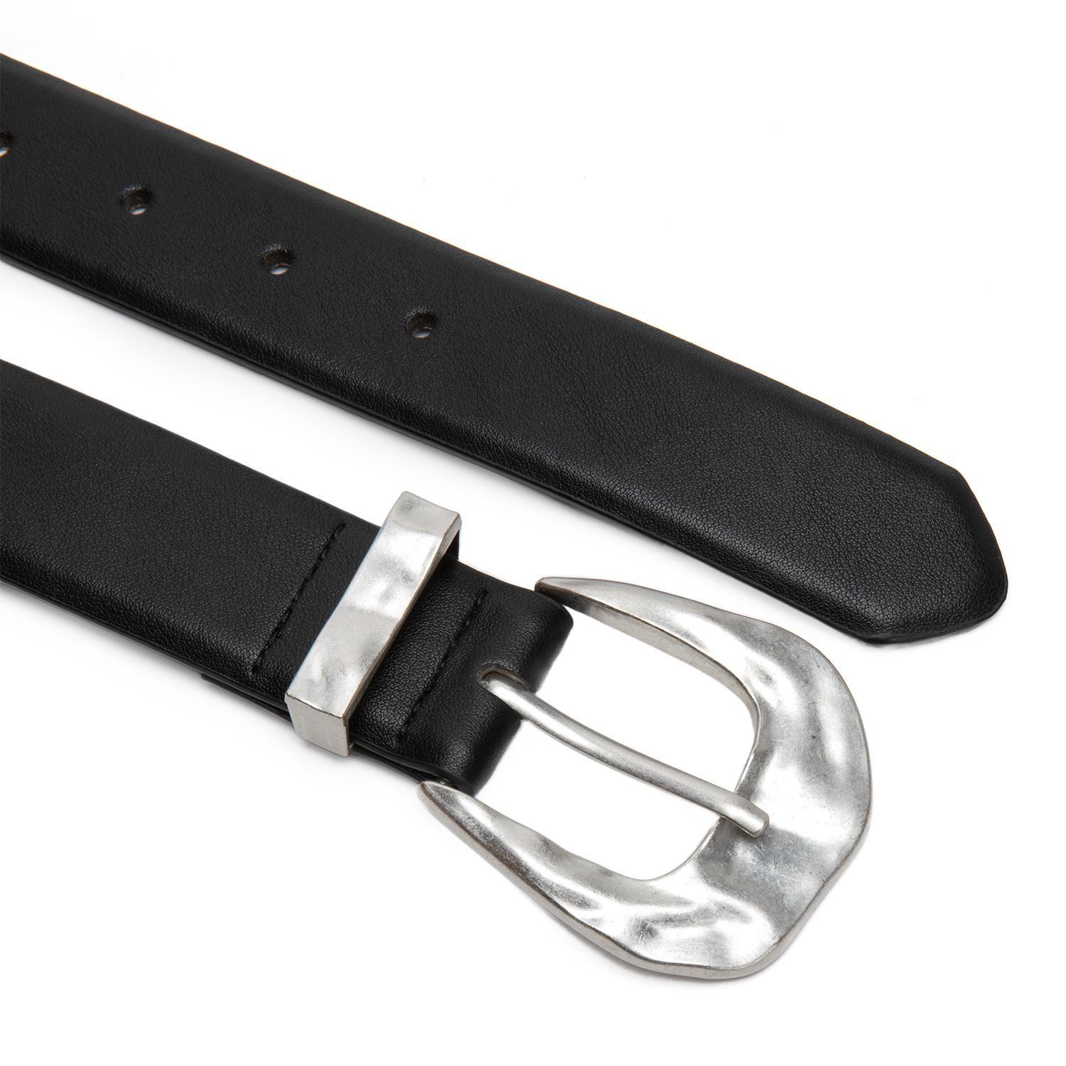 Cinturon mujer Gacel negro ancho 30mm-1