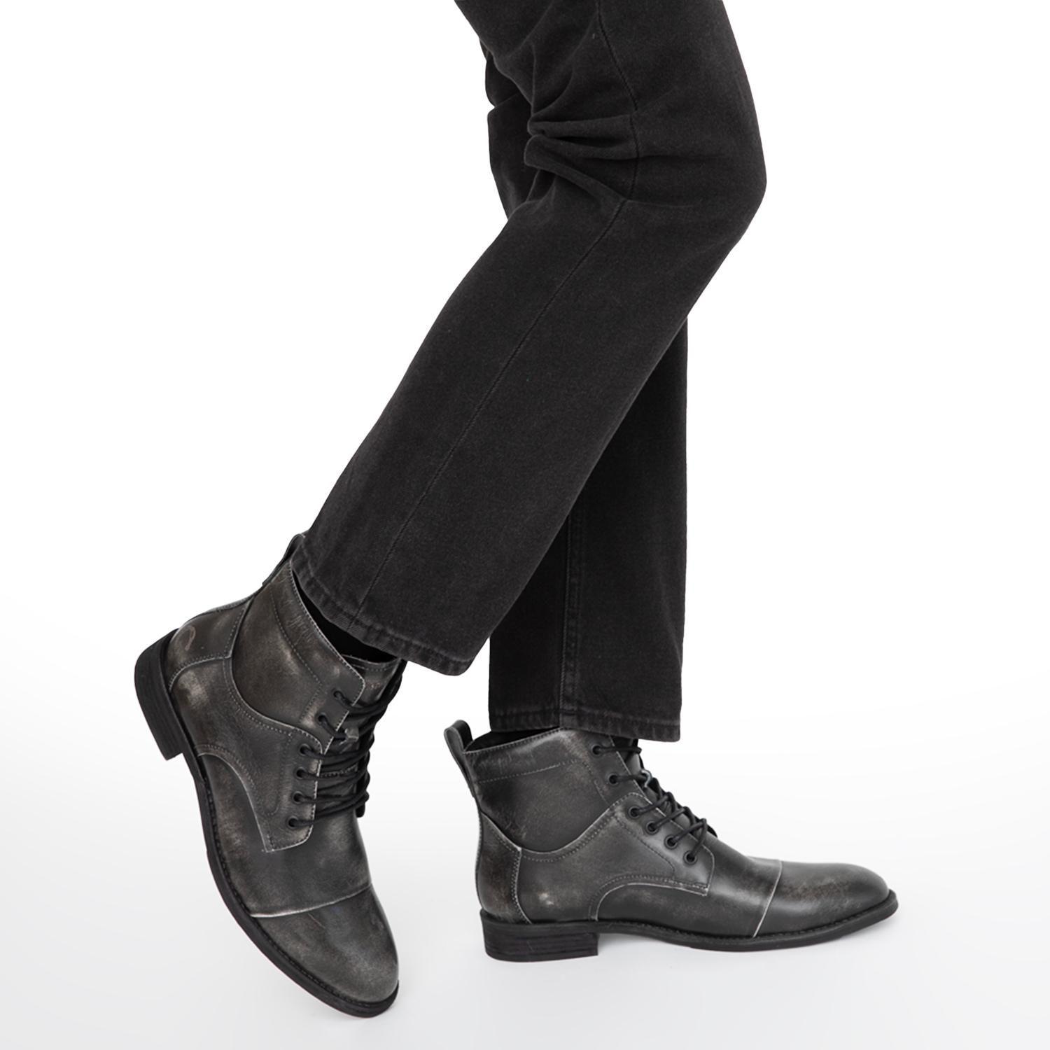 Botin de cuero hombre Guante grafito Austria-1