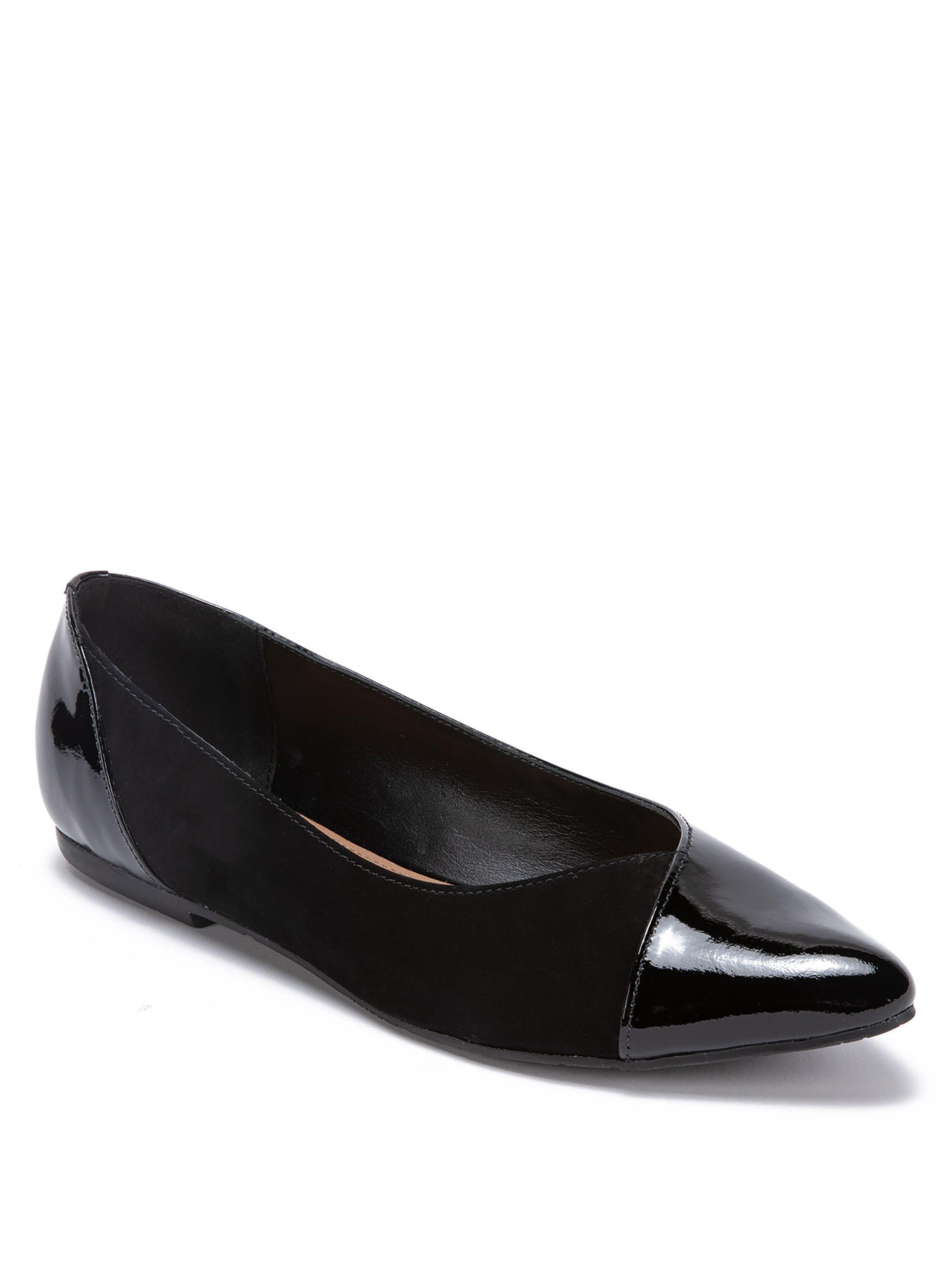 Ballerina de cuero mujer Gacel Negro Kim 0658764-1