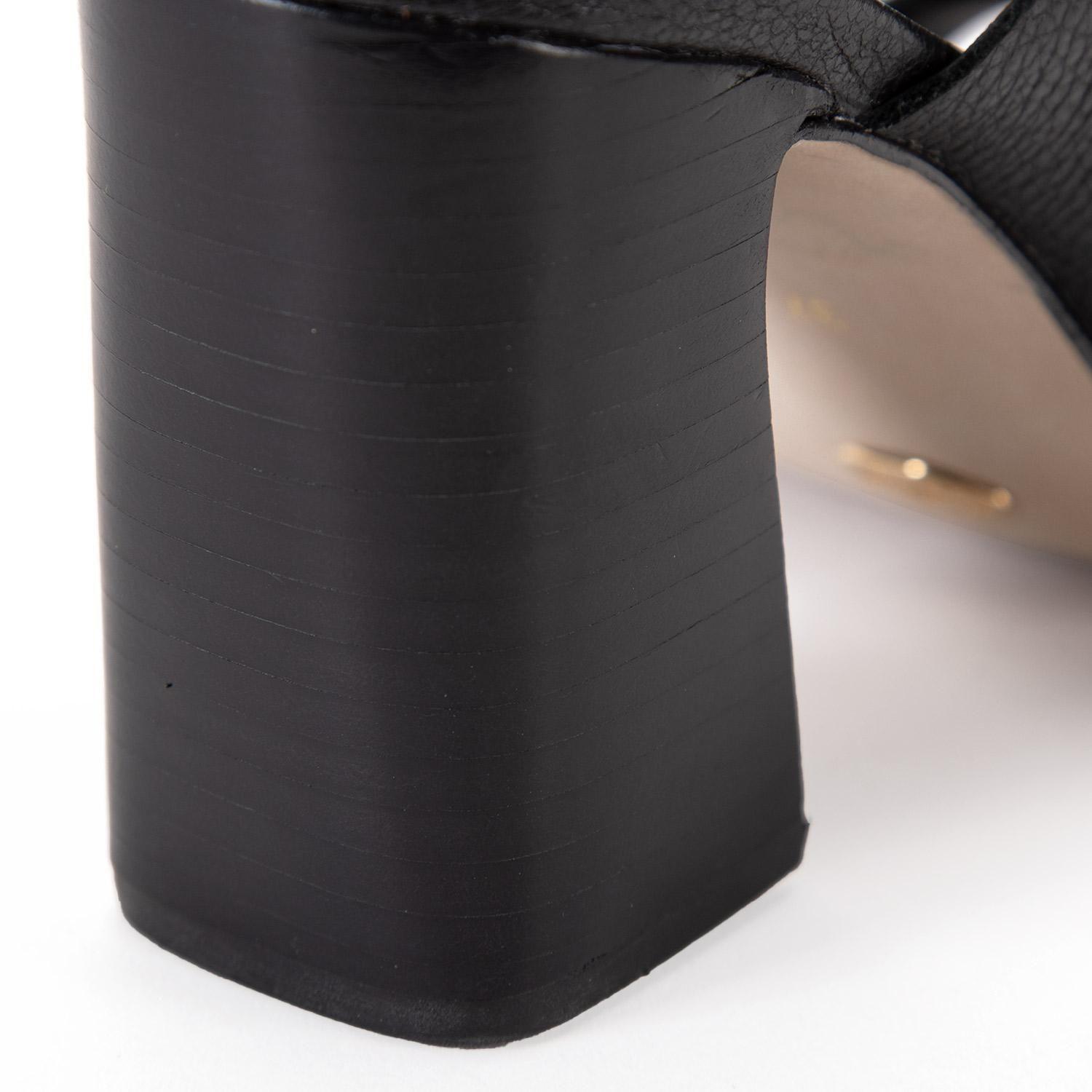 Sandalia de cuero mujer Gacel Negro Judith 0659791-3