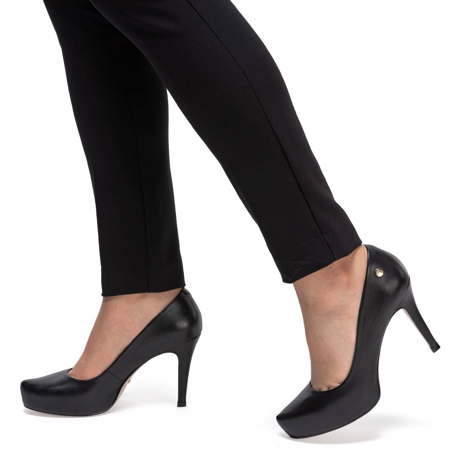 Zapato de cuero mujer Gacel Negro Olga 0659347-1