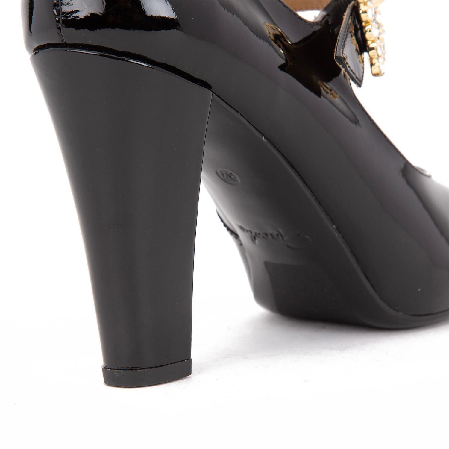 Zapato de cuero mujer Gacel negro Luna 0659981-2