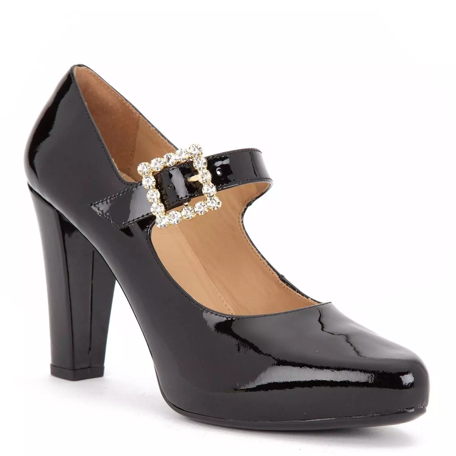 Zapato de cuero mujer Gacel negro Luna 0659981-4