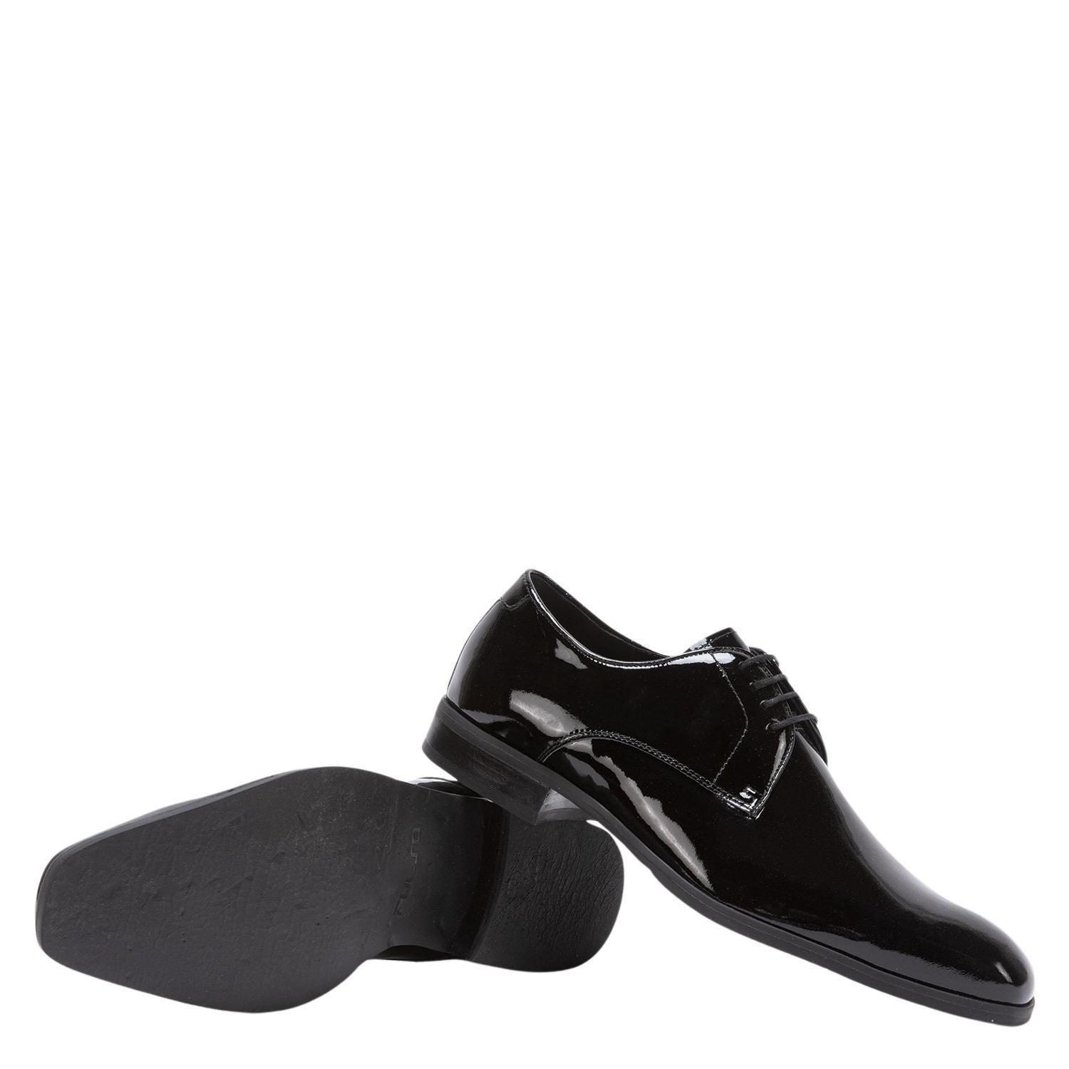 Zapato de cuero hombre Guante negro Perugia 0035275-3
