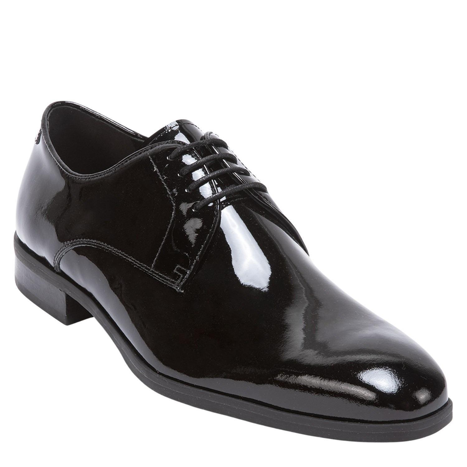 Zapato de cuero hombre Guante negro Perugia-2