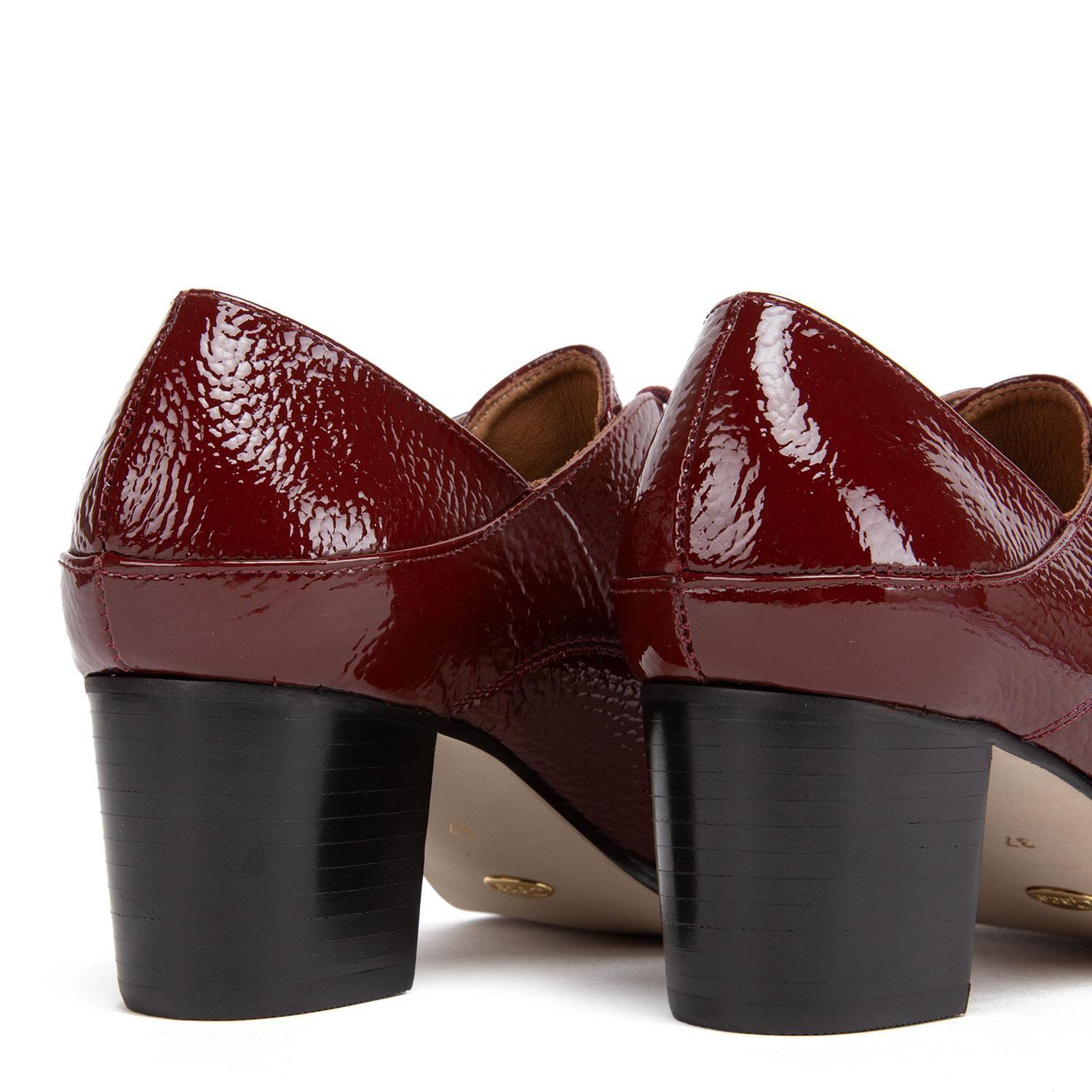 Zapato de cuero mujer Gacel Burdeo Claudia 0658721-3
