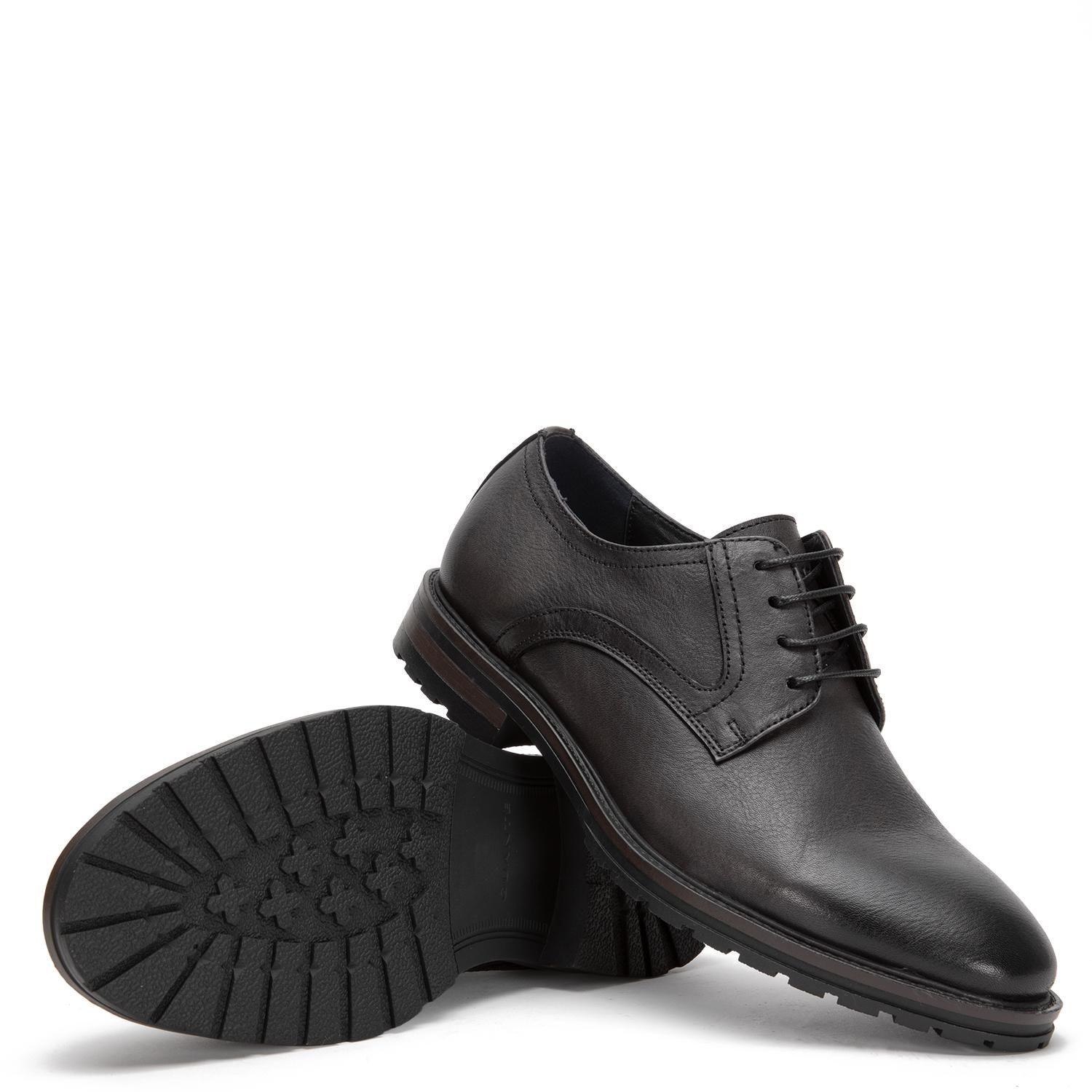 Zapato de cuero hombre Guante grafito Soller-1