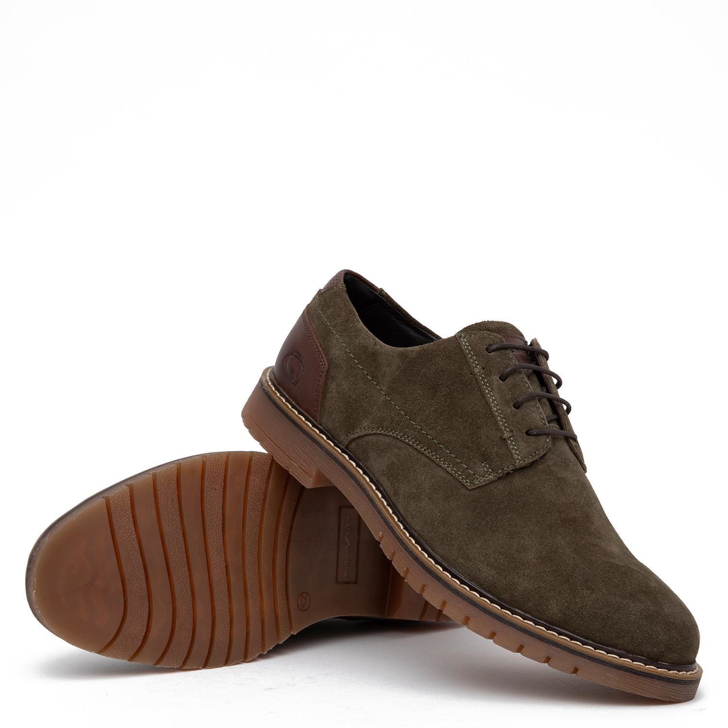 Zapato de cuero hombre Guante olivo Albany-3