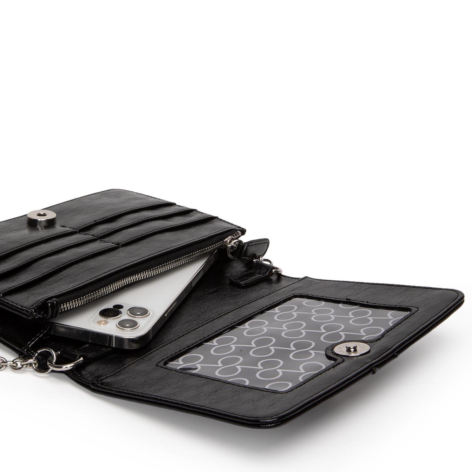 Cartera mujer Gacel negro clutch-5