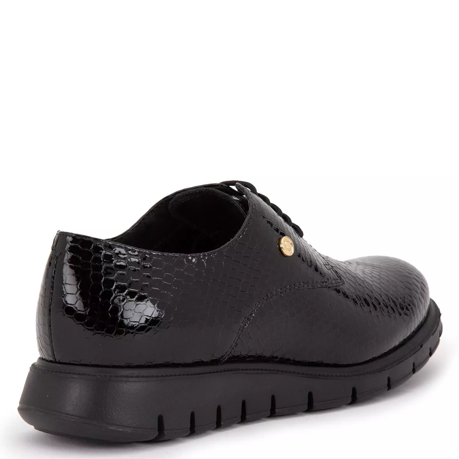Zapato de cuero mujer Gacel negro Itati 0659583-3