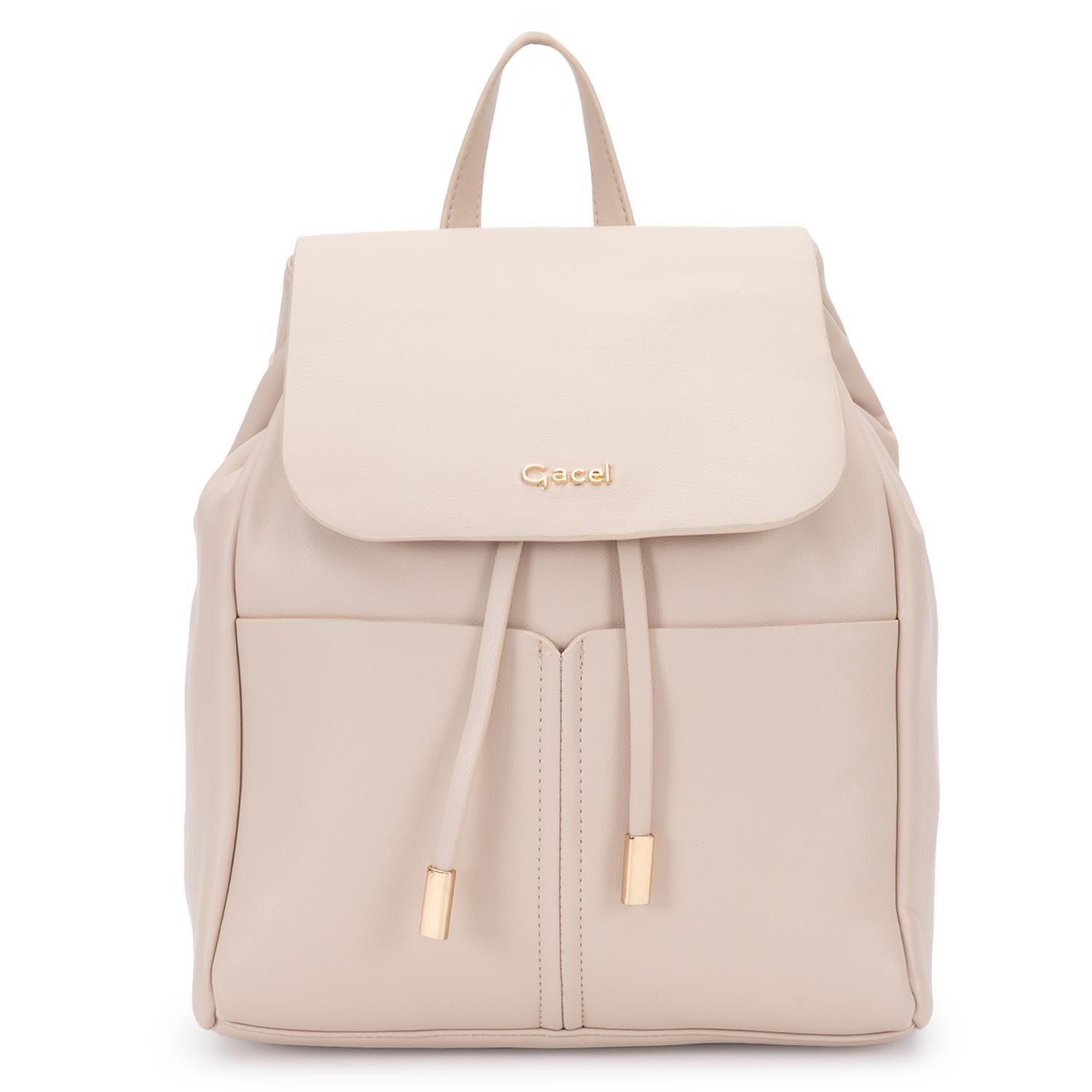 Mochila mujer Gacel off white pequeña-0