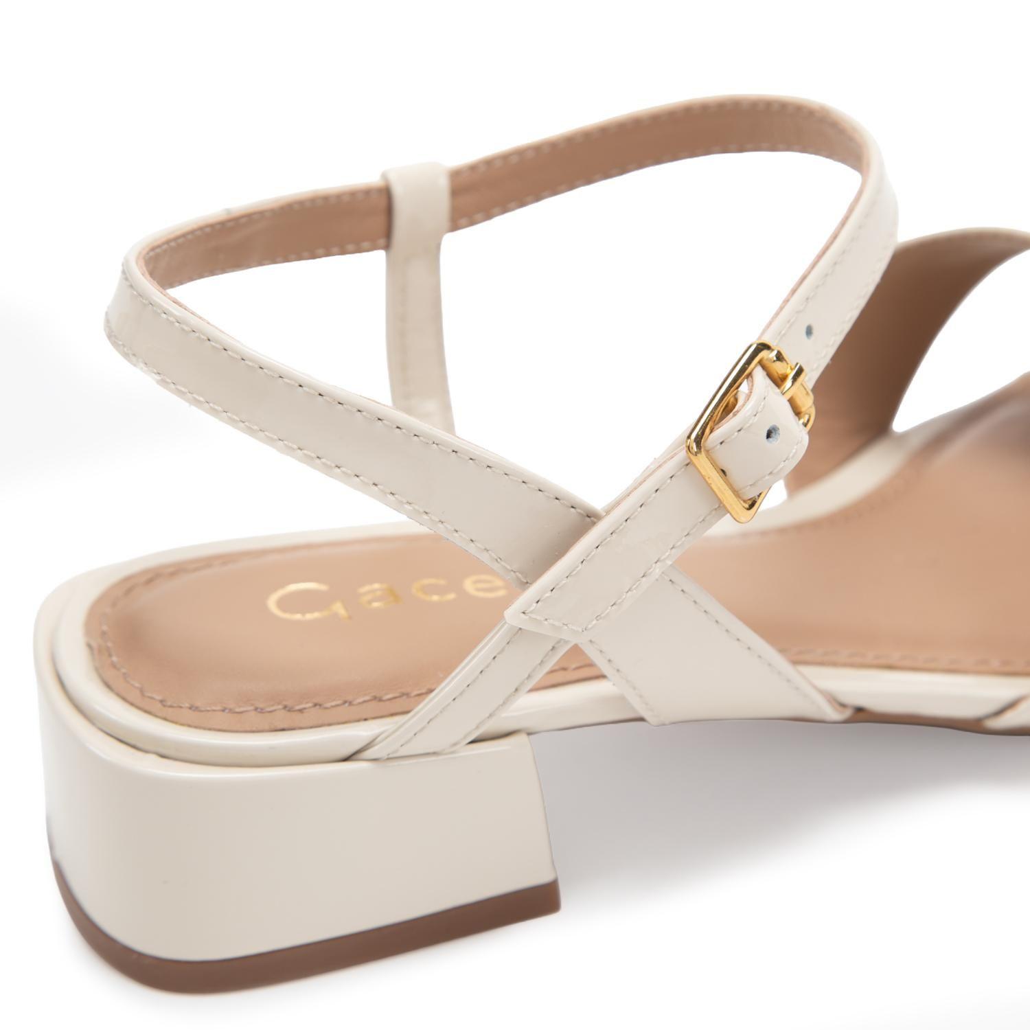 Sandalia de cuero mujer Gacel crudo Maite-6