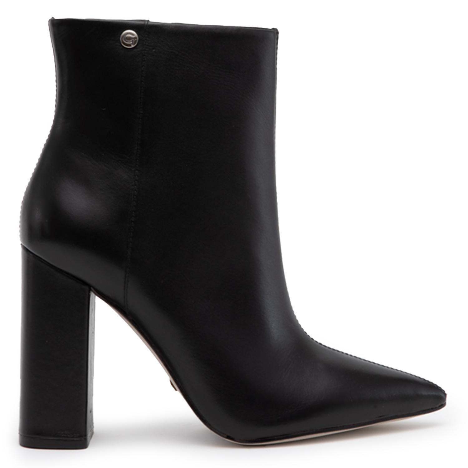 Botin de cuero mujer Gacel negro Pola 0660971-0