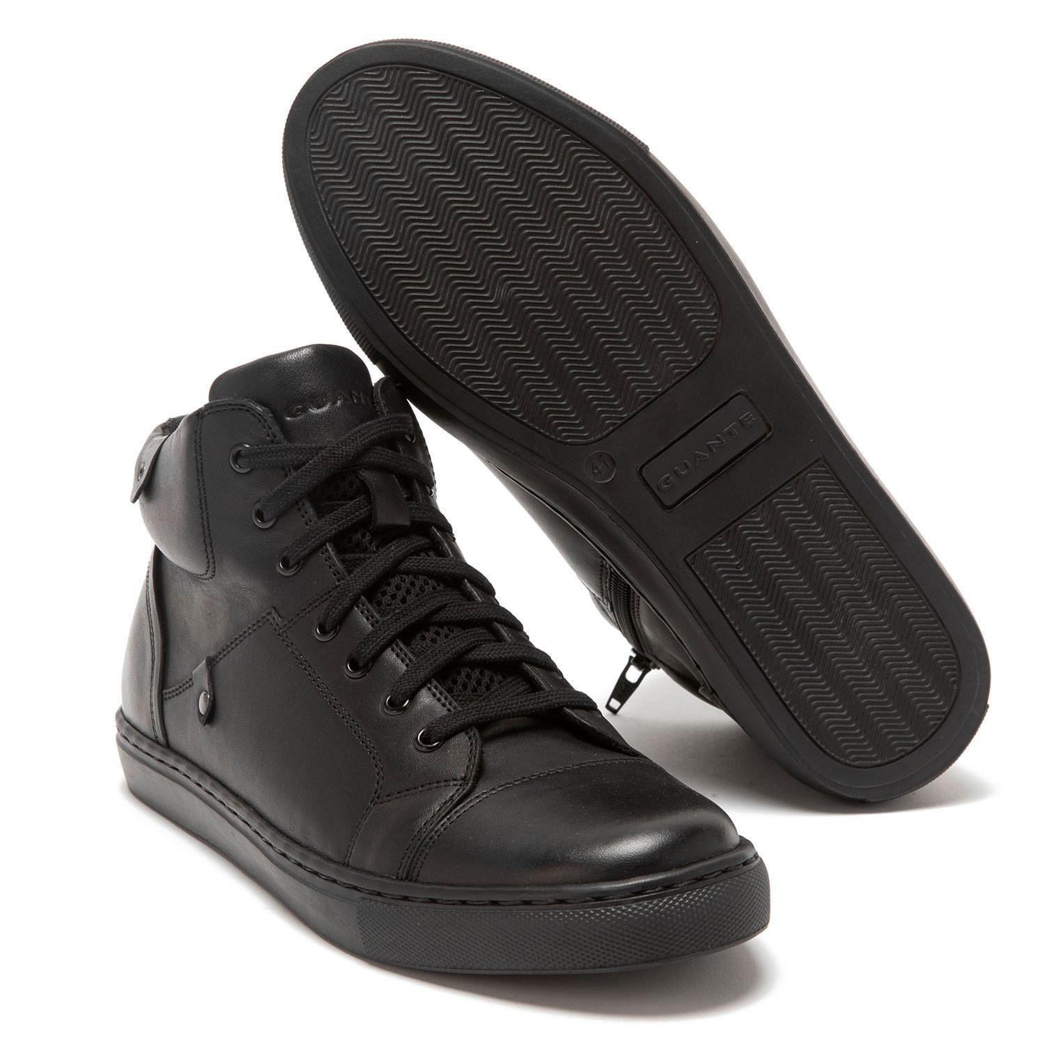 Botin de cuero hombre Guante Negro Villareal-3