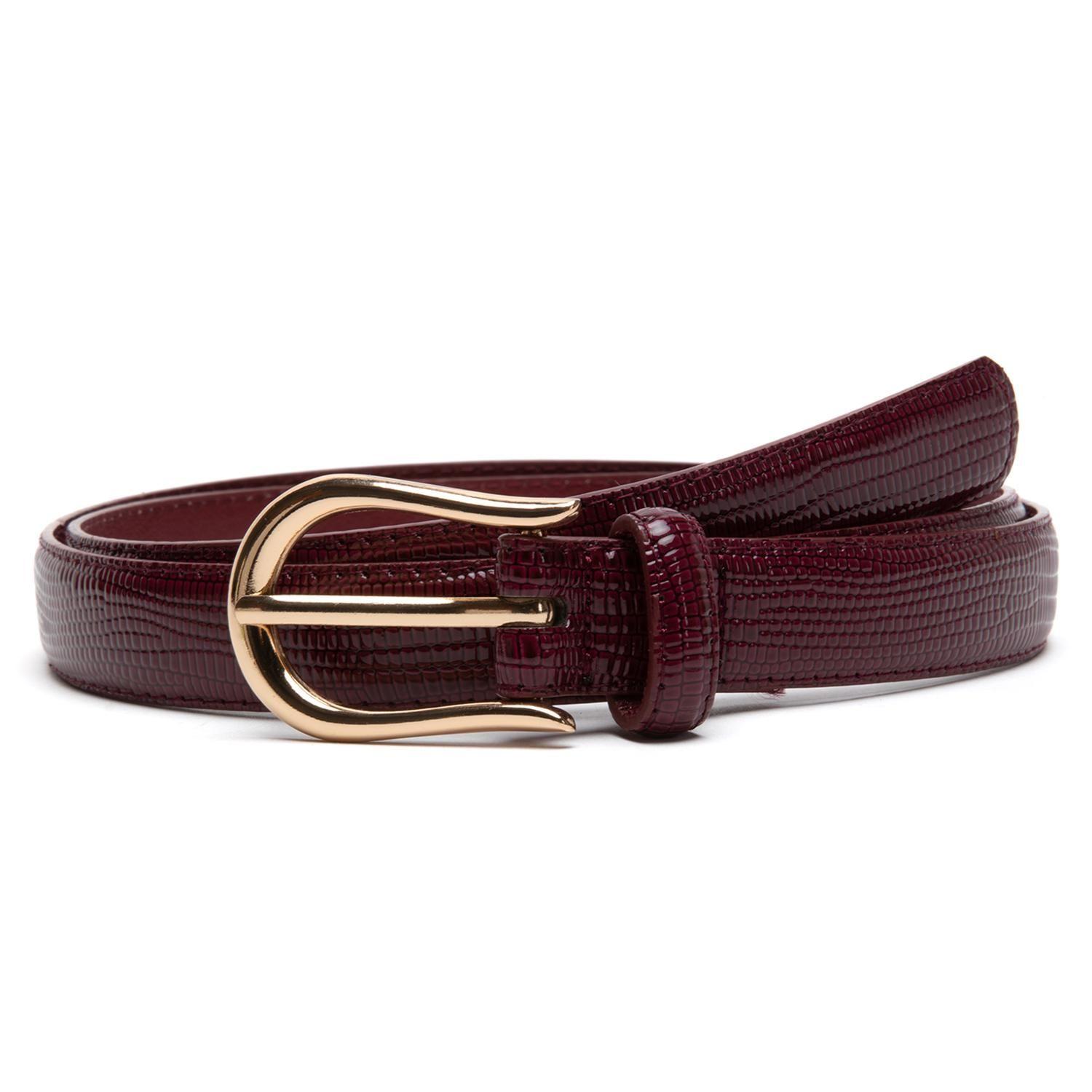 Cinturon mujer Gacel burdeo ancho 20mm-0