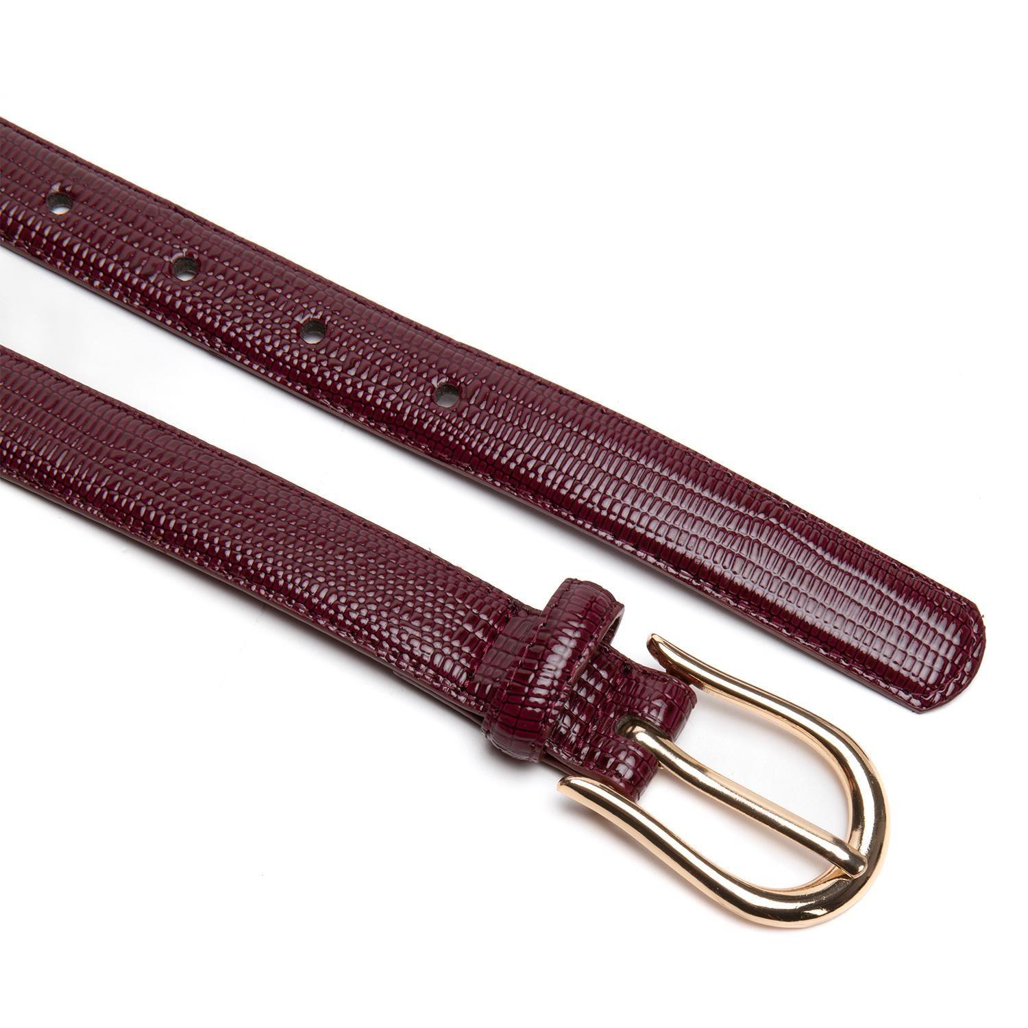 Cinturon mujer Gacel burdeo ancho 20mm-1